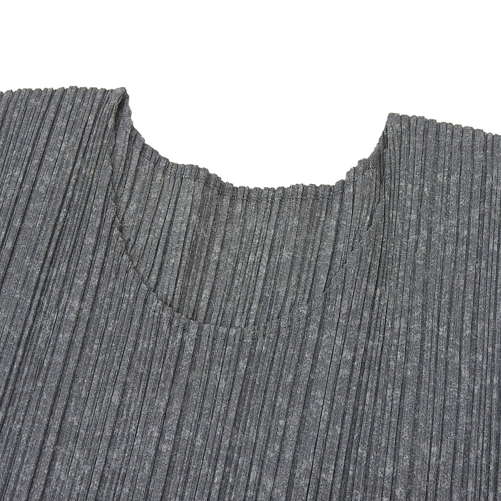 Excellent PLEATS PLEASE tops gray polyester Women 3 PP01-JK112