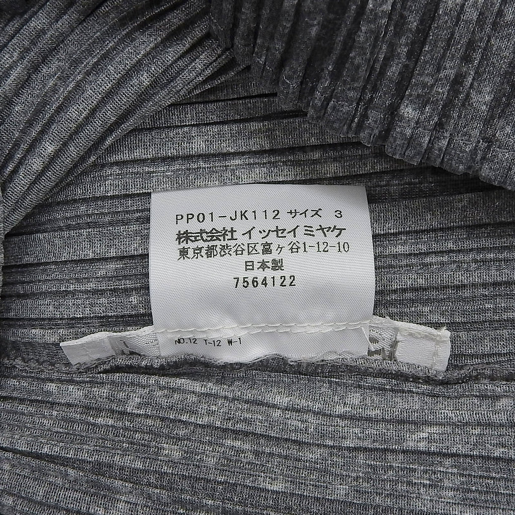 Excellent PLEATS PLEASE tops gray polyester Women 3 PP01-JK112