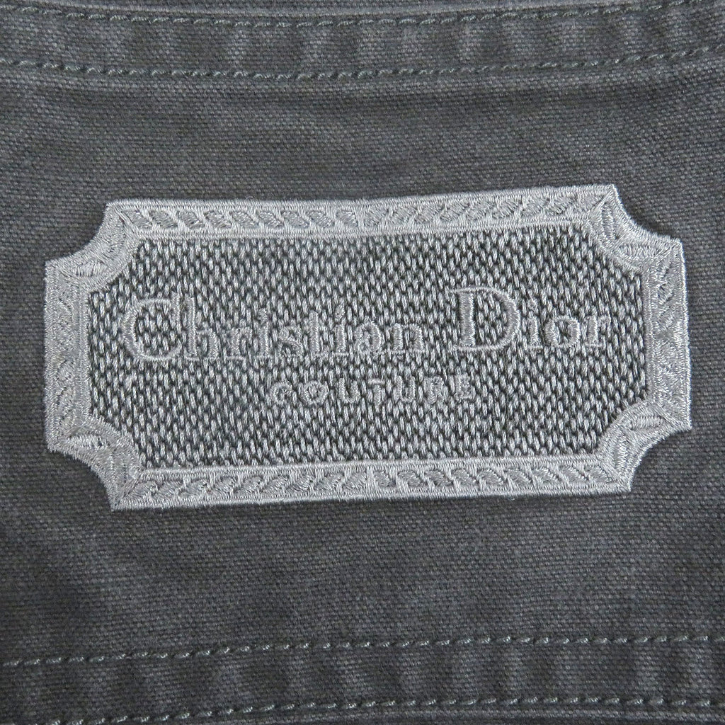 Pristine DIOR Long sleeve shirt Couture washed finish gray 39 383D587AY520