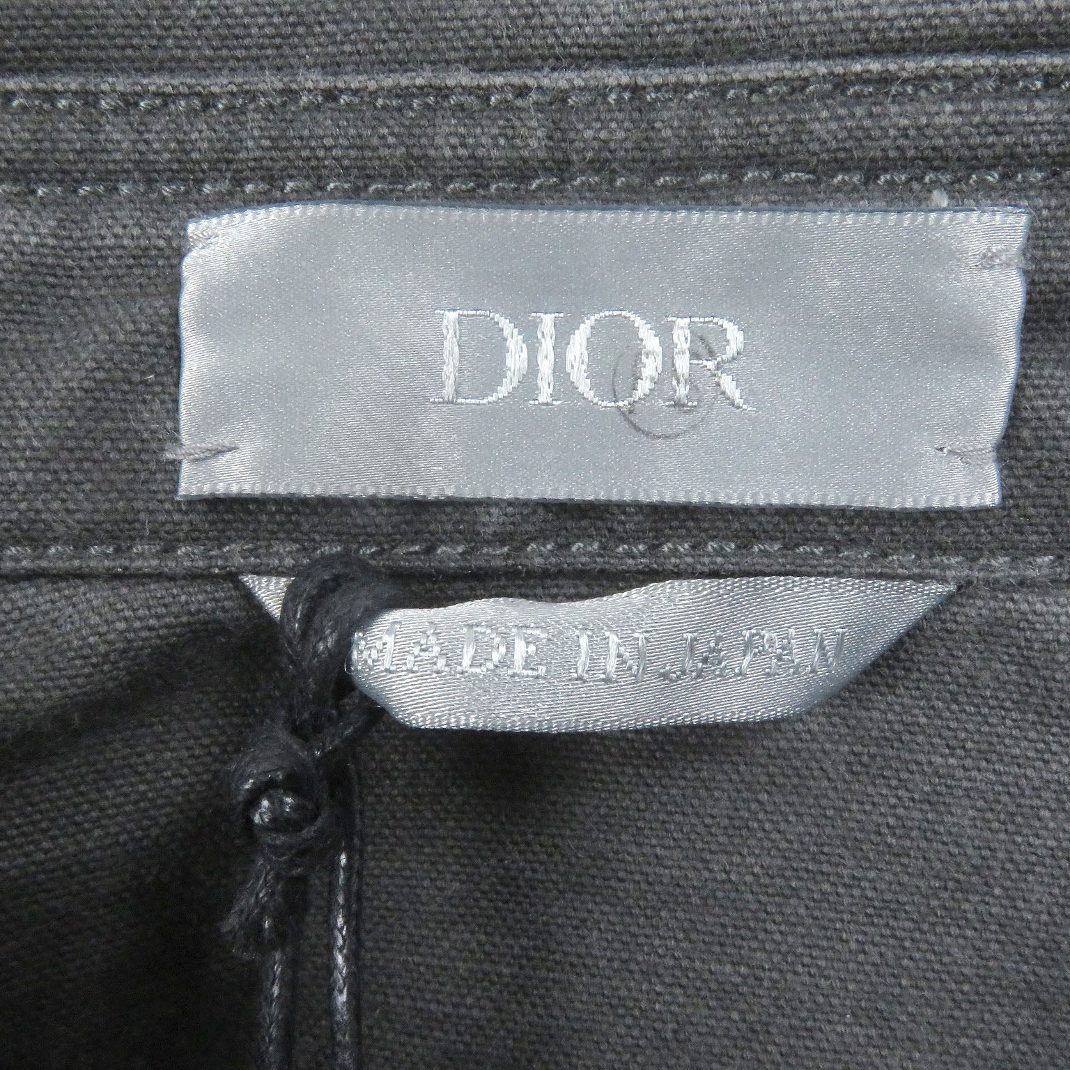 Pristine DIOR Long sleeve shirt Couture washed finish gray 39 383D587AY520