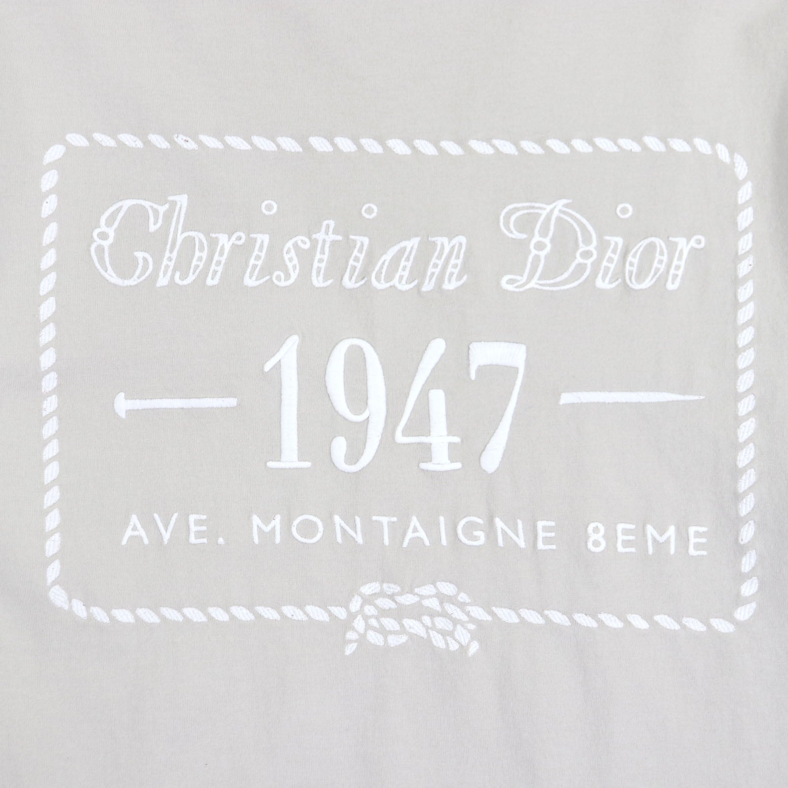 Great DIOR Short sleeve T-shirt gray cotton mens XS 243J634B0677