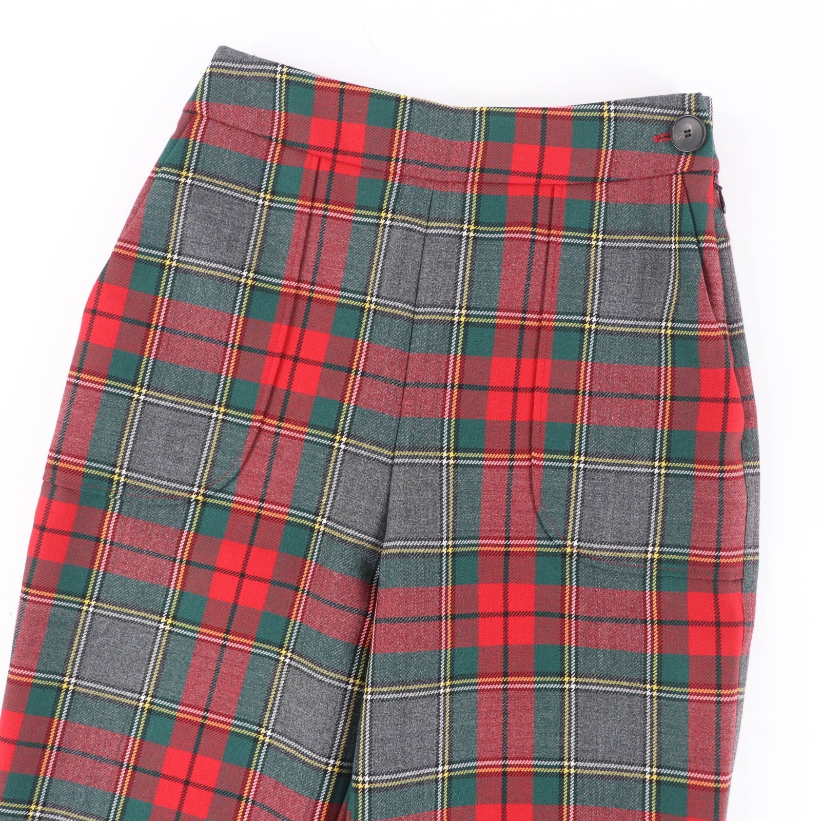 Excellent Christian Dior Pants Check Pattern wool Women 38 951P11A1210