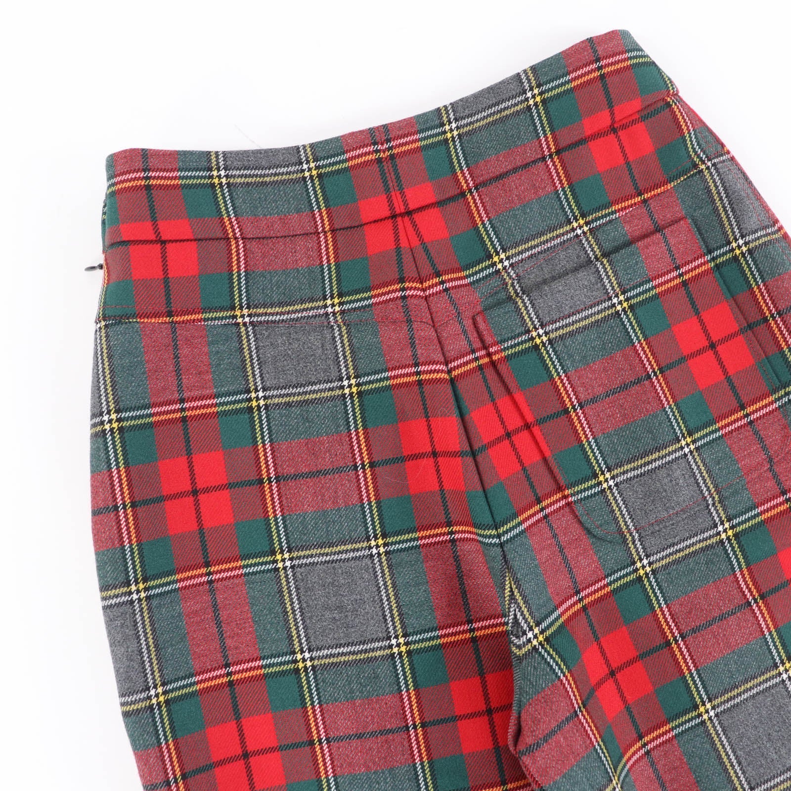 Excellent Christian Dior Pants Check Pattern wool Women 38 951P11A1210