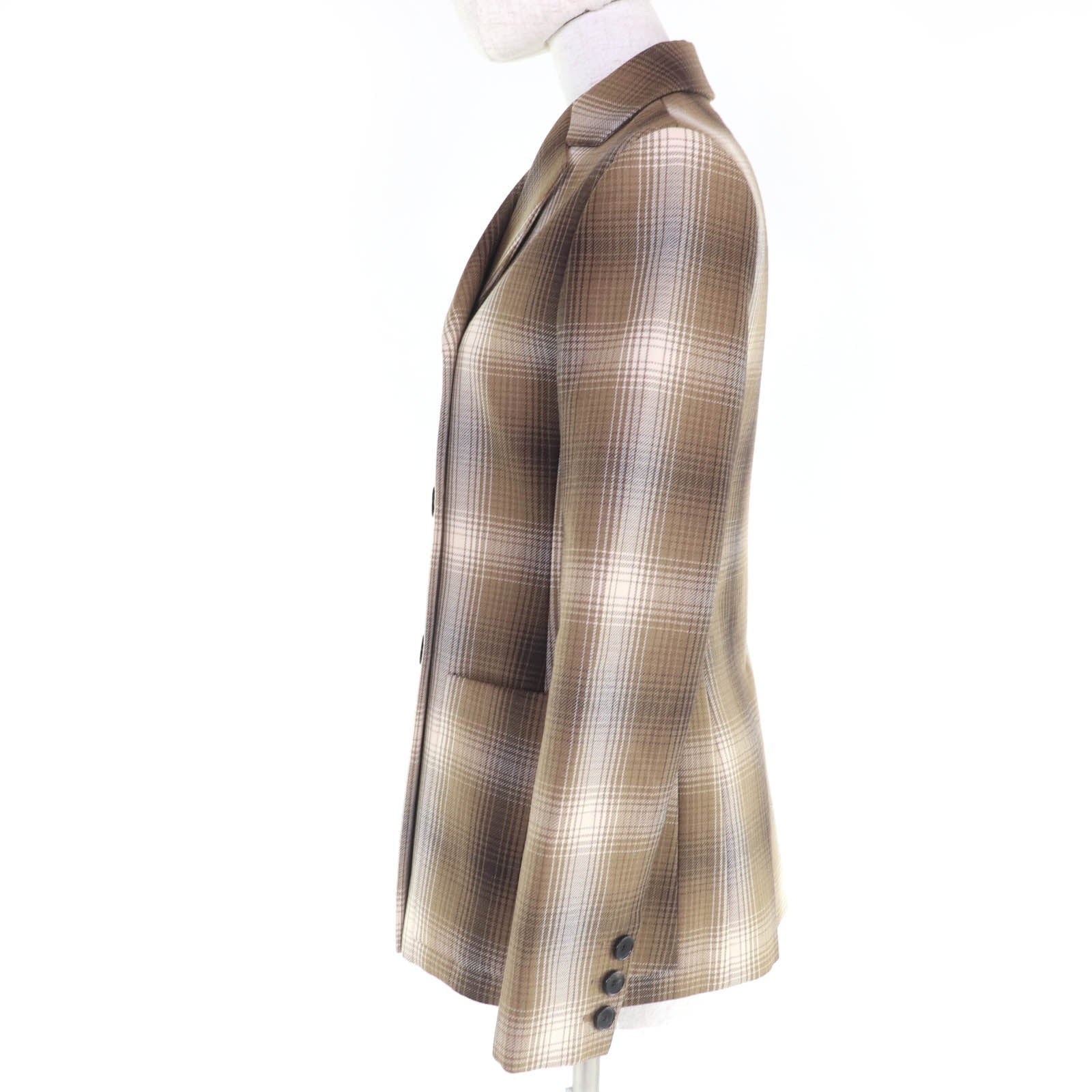 Pristine Christian Dior Jacket Check Pattern Double Breasted 38 051V05A1284