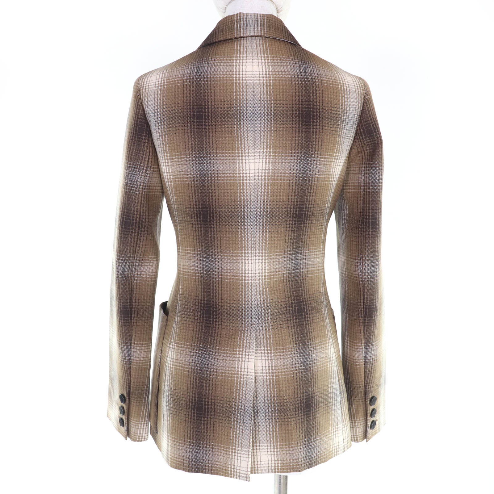 Pristine Christian Dior Jacket Check Pattern Double Breasted 38 051V05A1284