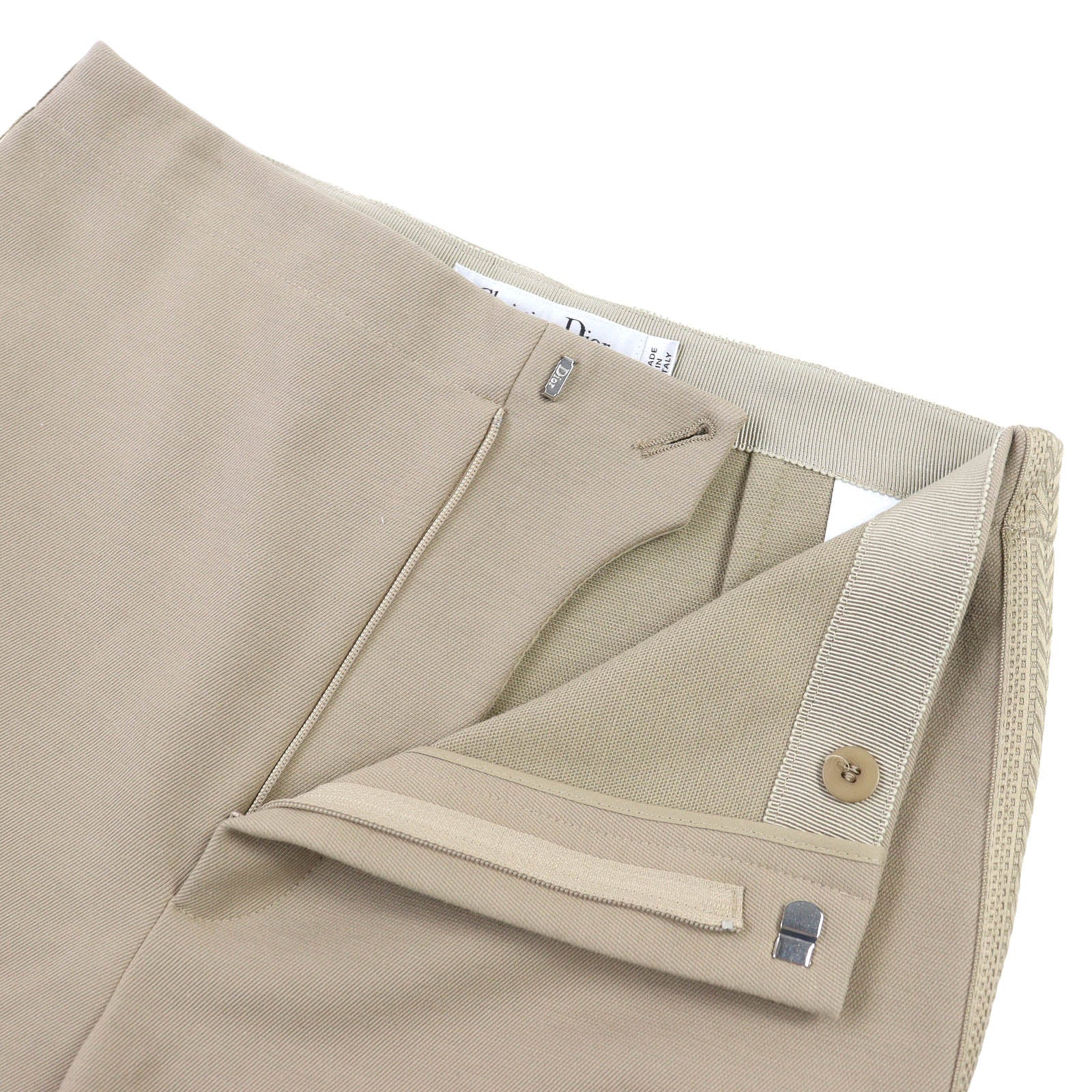 Excellent Christian Dior Pants Cotton Stretch Fit Pants Bottoms 40 311P05A3290