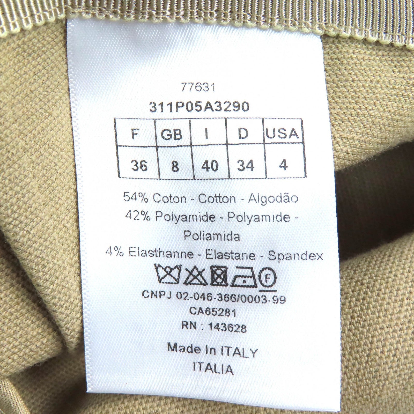 Excellent Christian Dior Pants Cotton Stretch Fit Pants Bottoms 40 311P05A3290