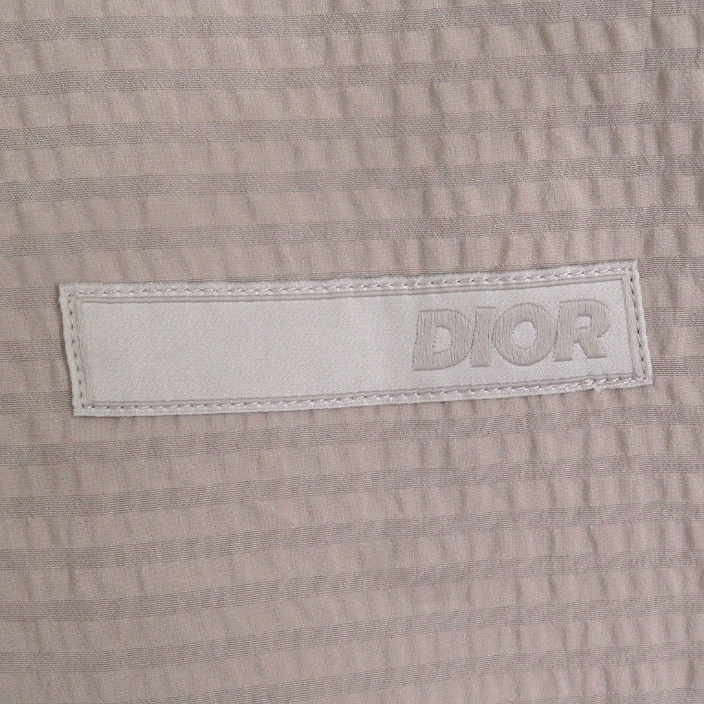Excellent DIOR Short sleeve shirt Check Pattern Logo Patch Soccer Fabric