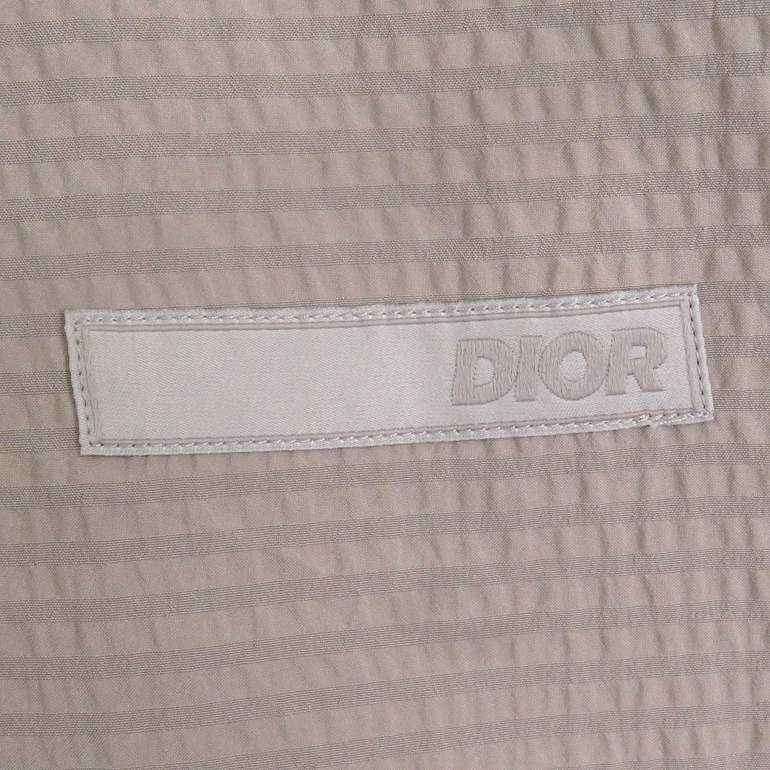 Excellent DIOR Short sleeve shirt Check Pattern Logo Patch Soccer Fabric