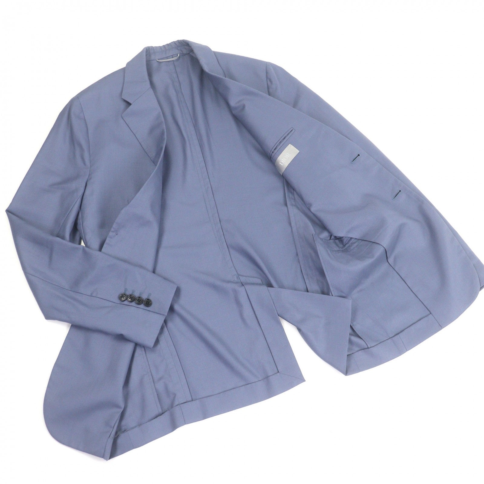 Great DIOR tailored jacket Single unconstructed jacket blue cashmere