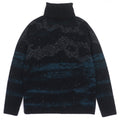 Great DIOR Peter Doig sweater Black blue mohair mens L 143M649AT276