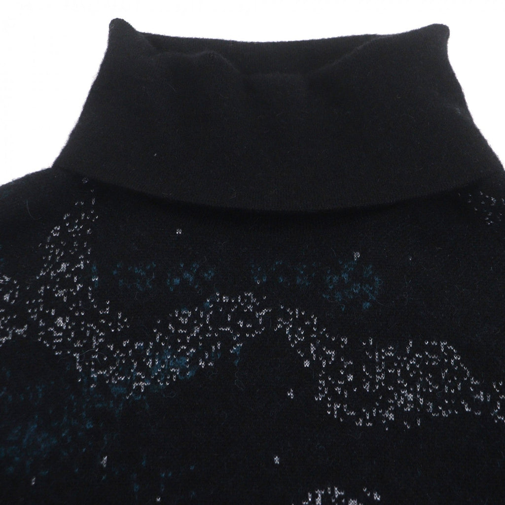 Great DIOR Peter Doig sweater Black blue mohair mens L 143M649AT276