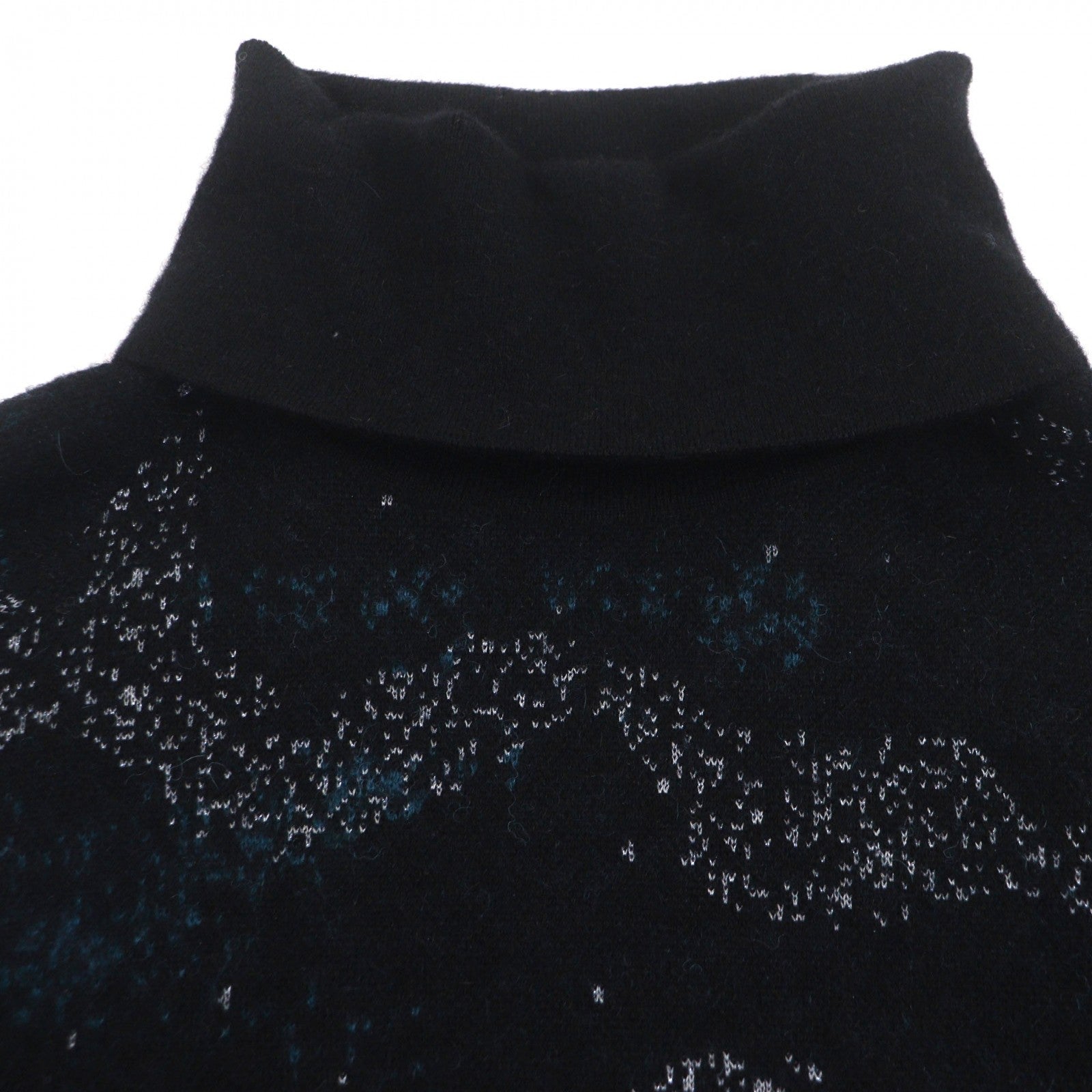 Great DIOR Peter Doig sweater Black blue mohair mens L 143M649AT276