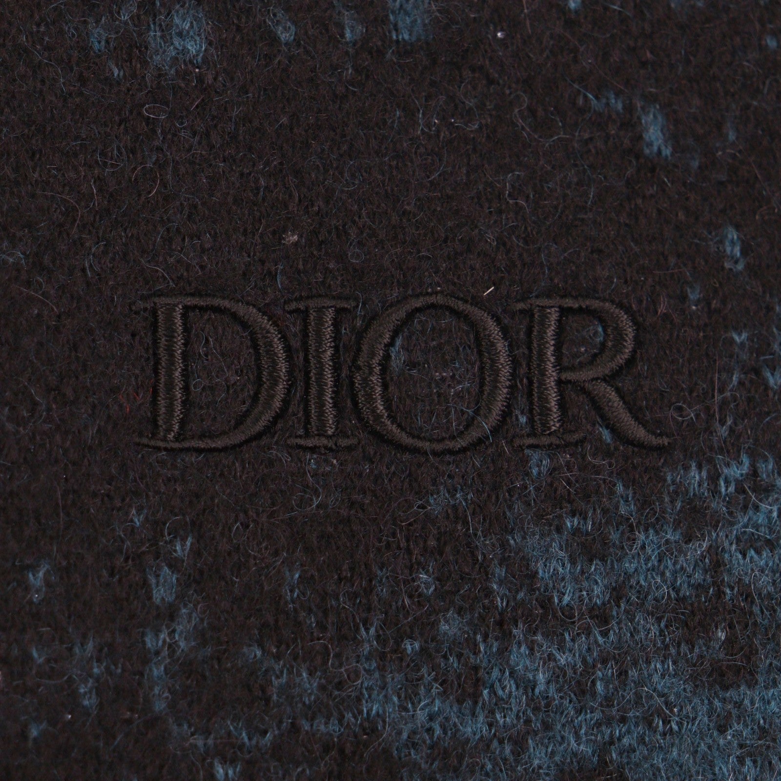 Great DIOR Peter Doig sweater Black blue mohair mens L 143M649AT276