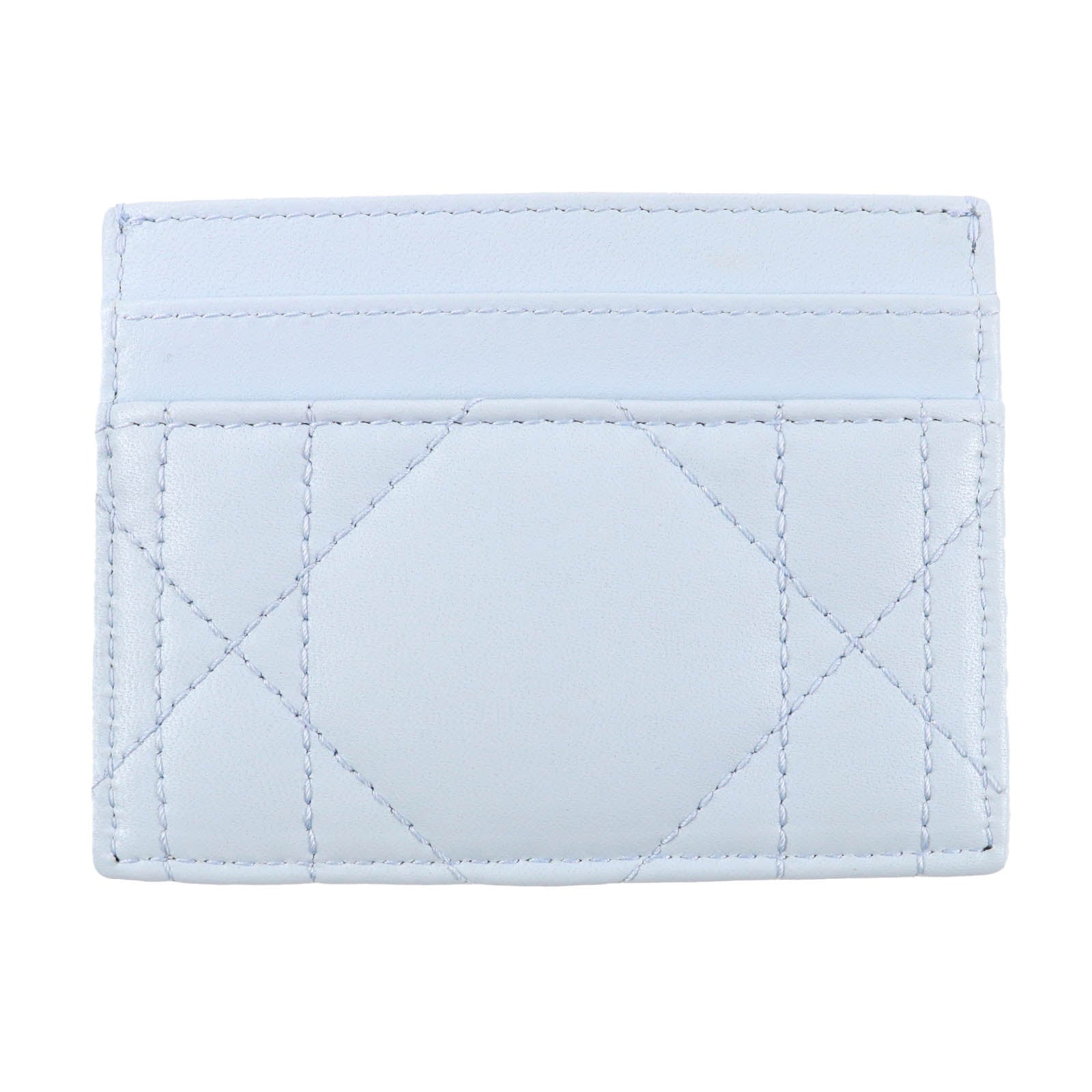 Excellent Christian Dior Dior Caro Freesia crystal card holder Light blue