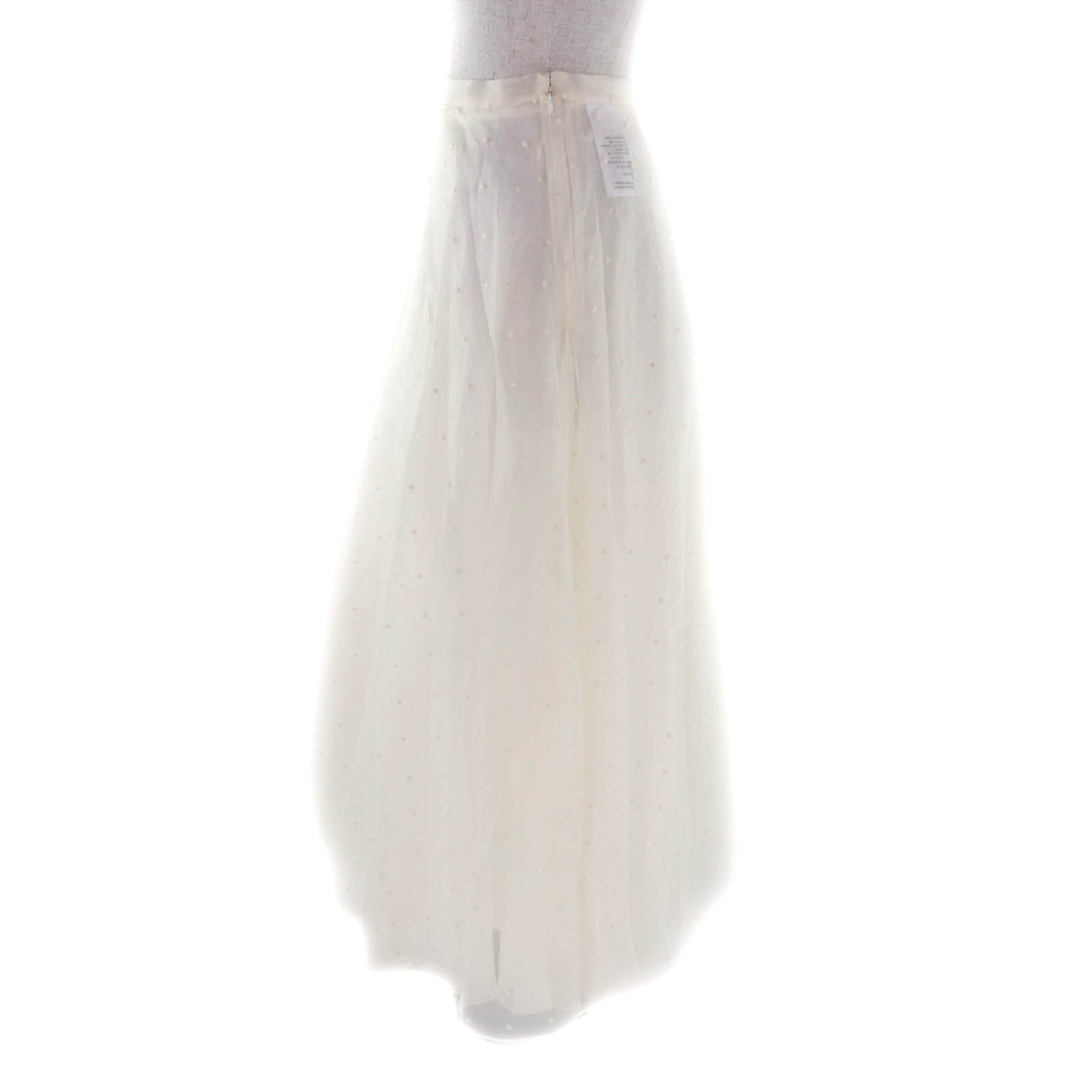 Excellent Christian Dior skirt off white silk Women 38 8C21329A1684