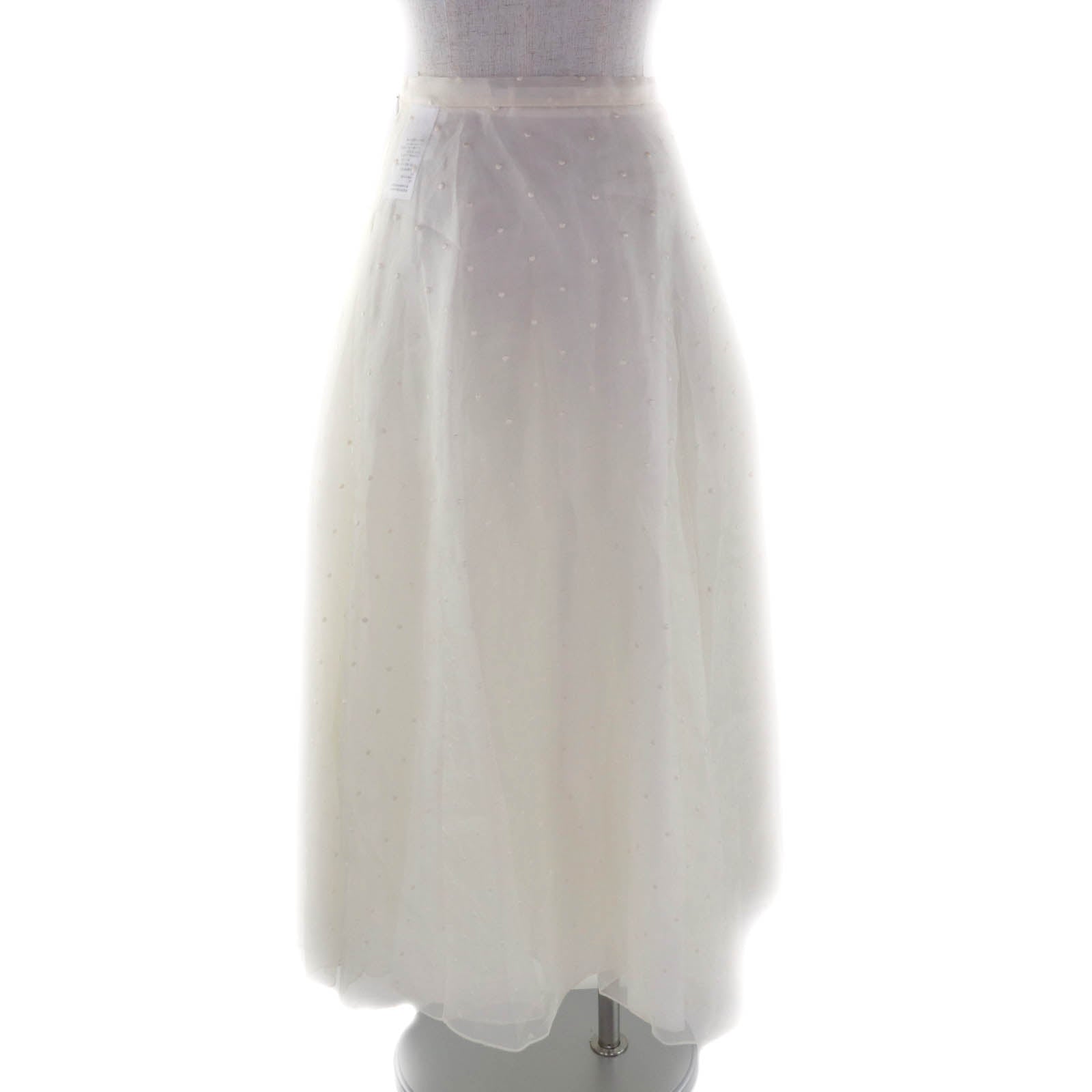 Excellent Christian Dior skirt off white silk Women 38 8C21329A1684