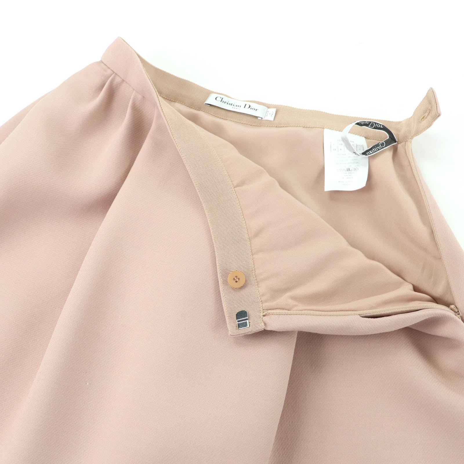 Excellent Christian Dior Mini skirt flare skirt pink wool Women 38 311J09B1166