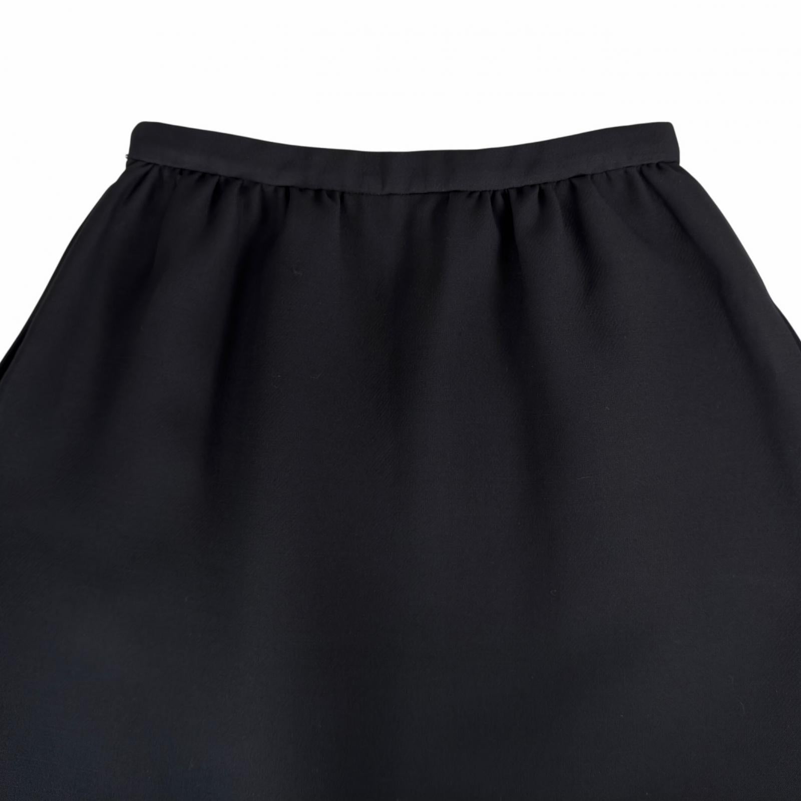 Great Christian Dior Mini skirt black wool Women 40 111J30A1166