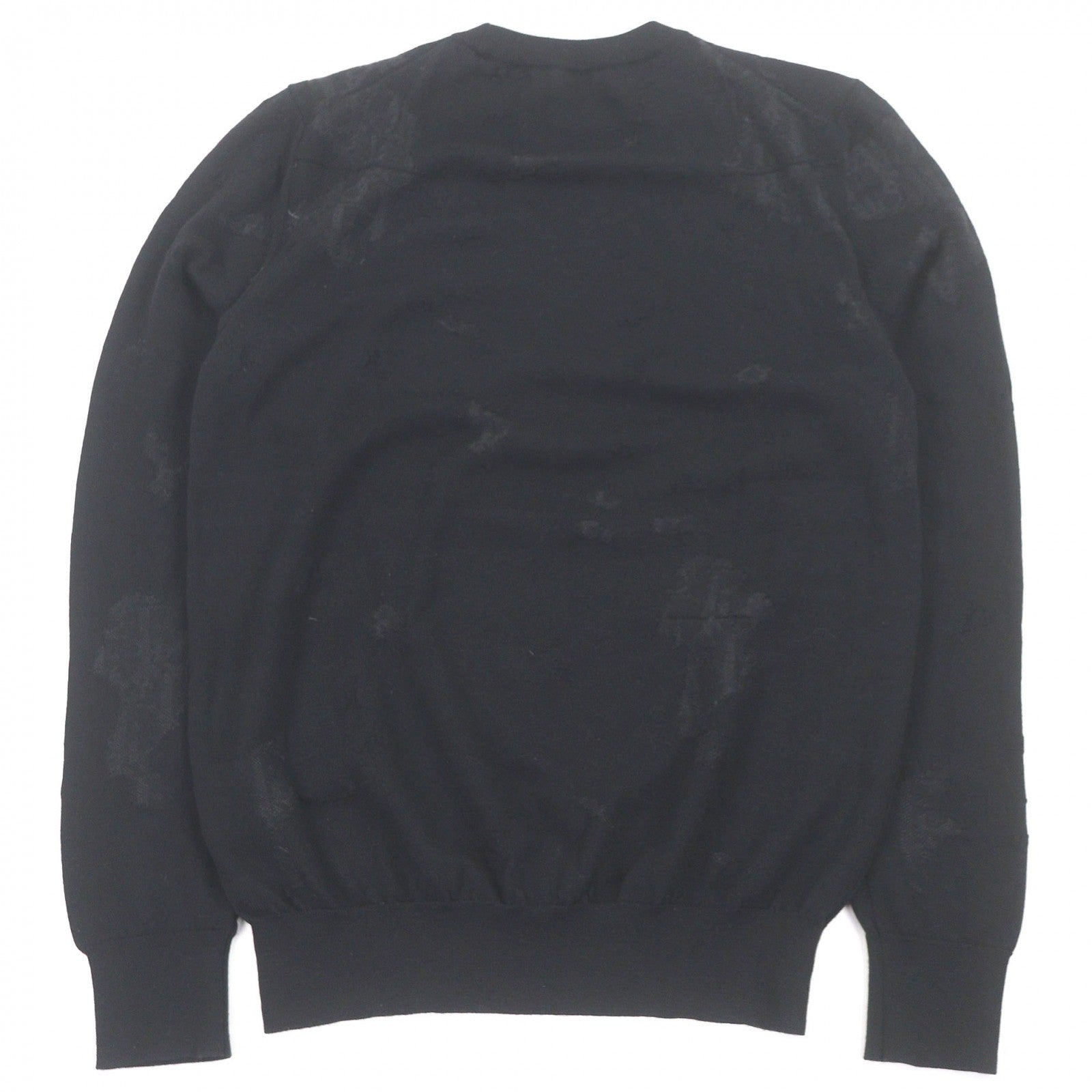 Great DIOR sweater Oblique Crushed Opal Processing Thin black wool