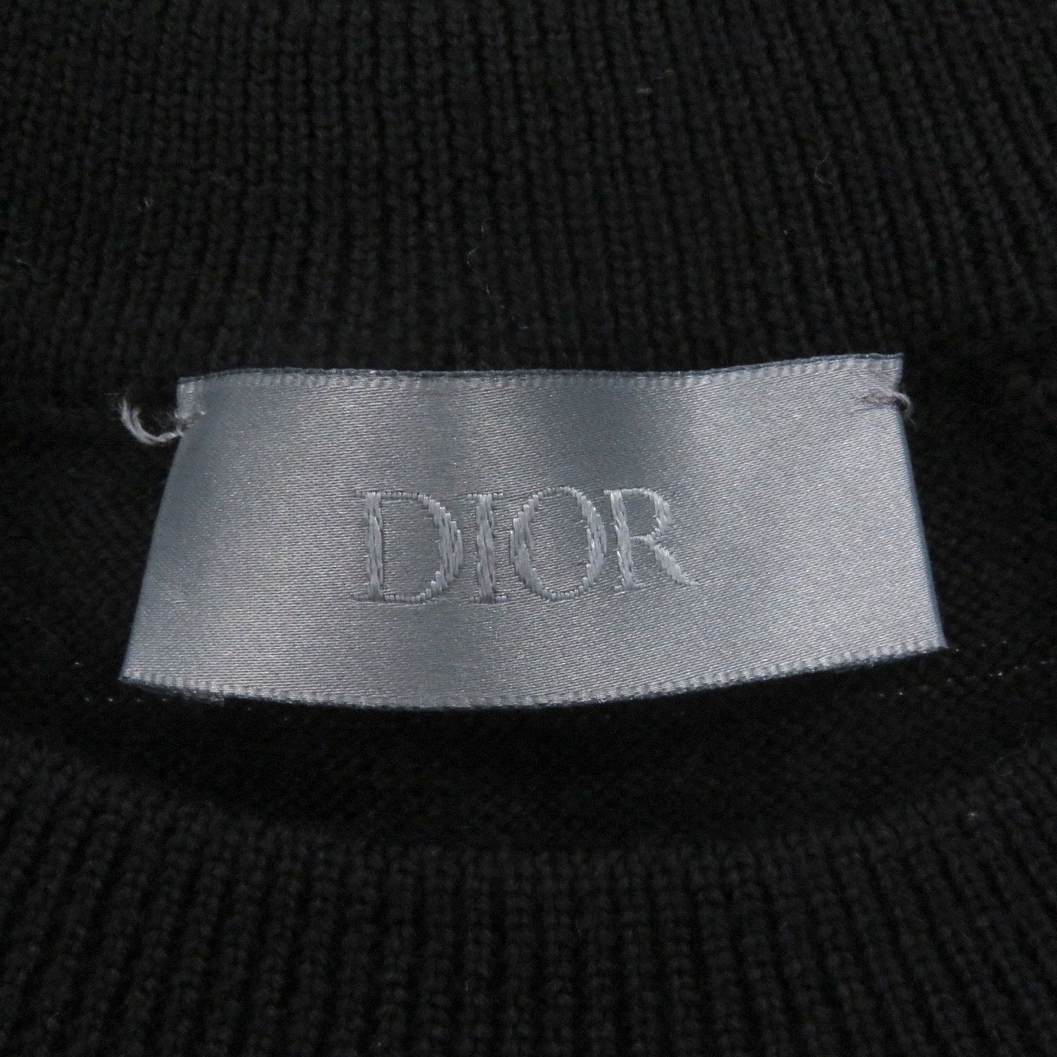 Great DIOR sweater Oblique Crushed Opal Processing Thin black wool