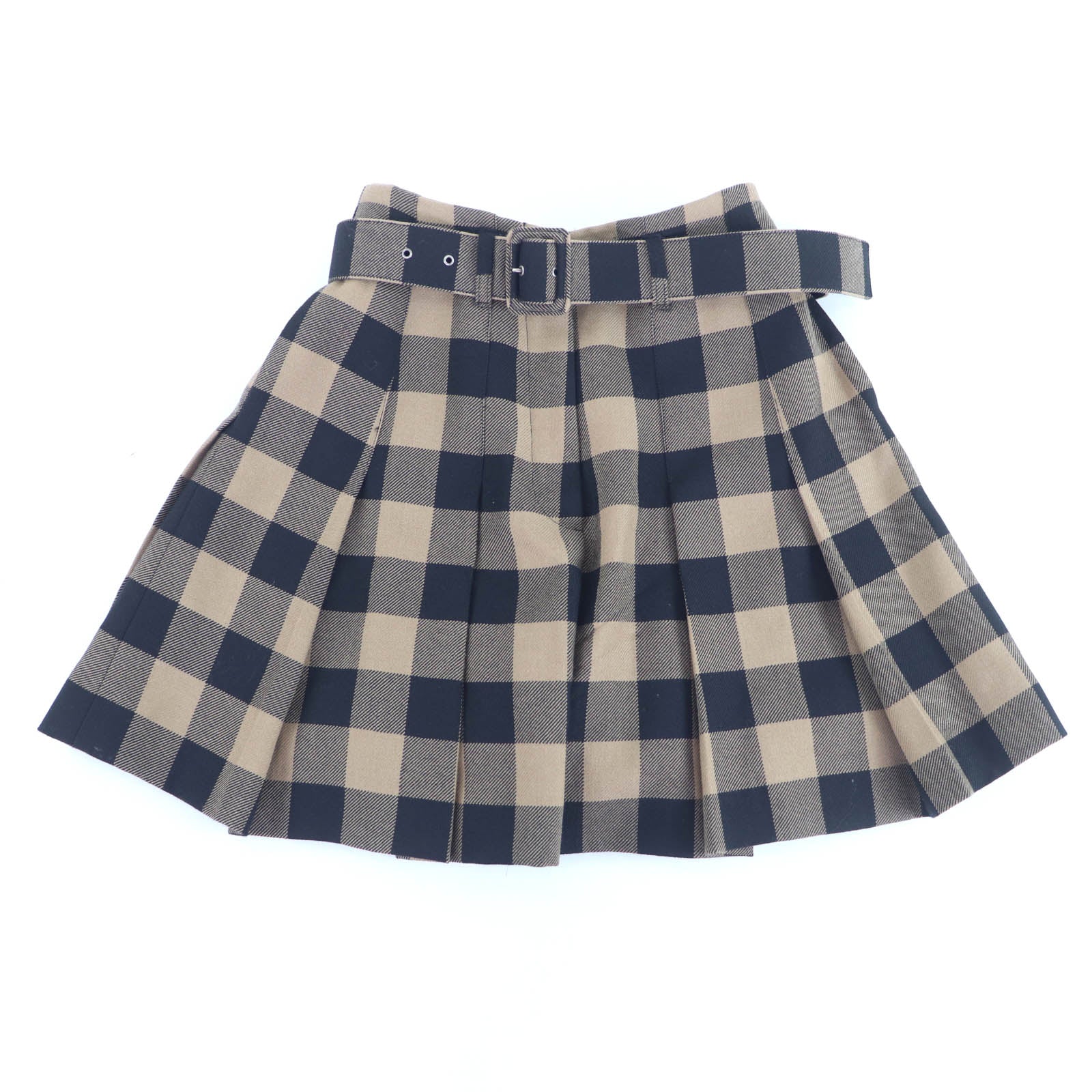 Excellent Christian Dior Shorts Culotte skirt Brown wool Women 42 041P17A1184