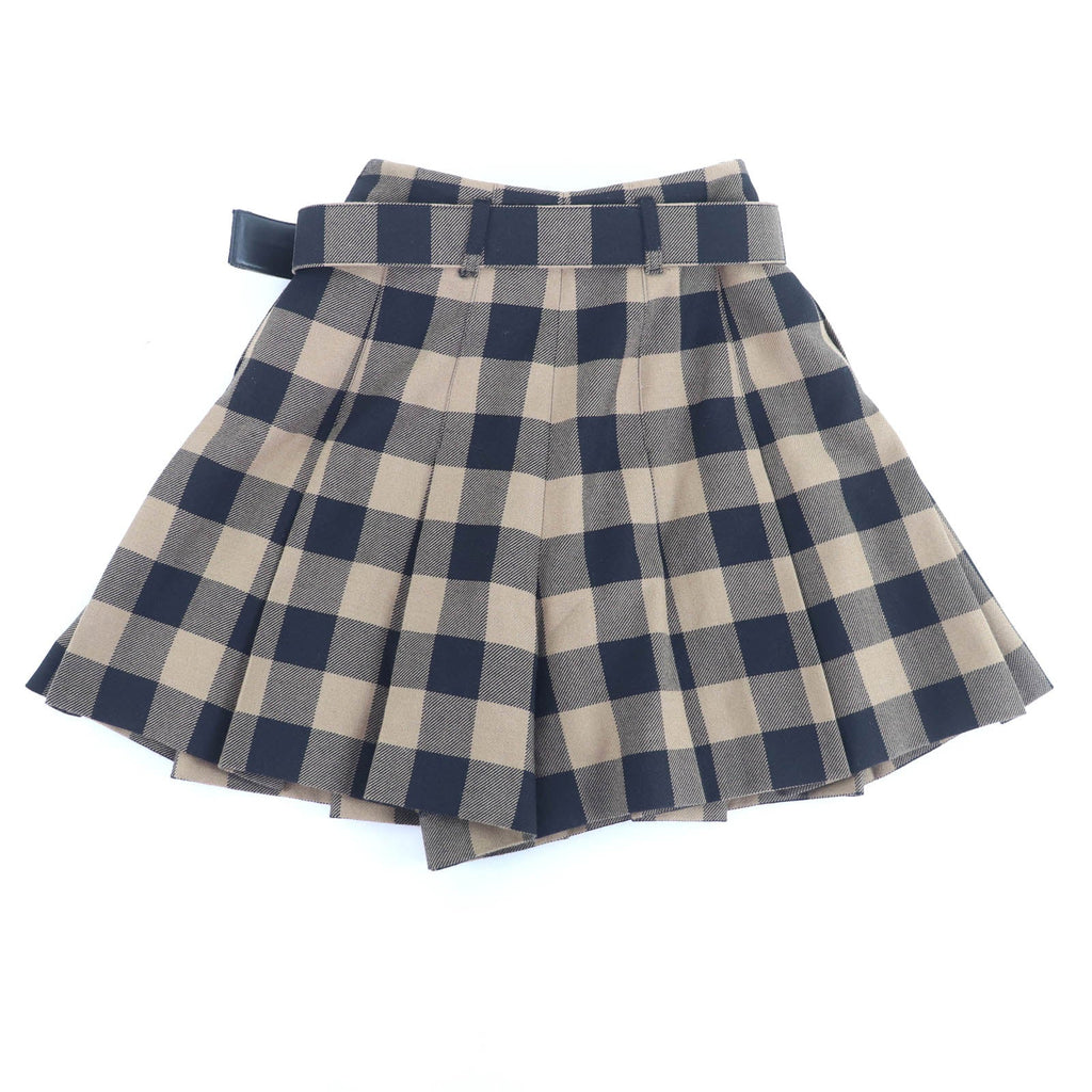 Excellent Christian Dior Shorts Culotte skirt Brown wool Women 42 041P17A1184
