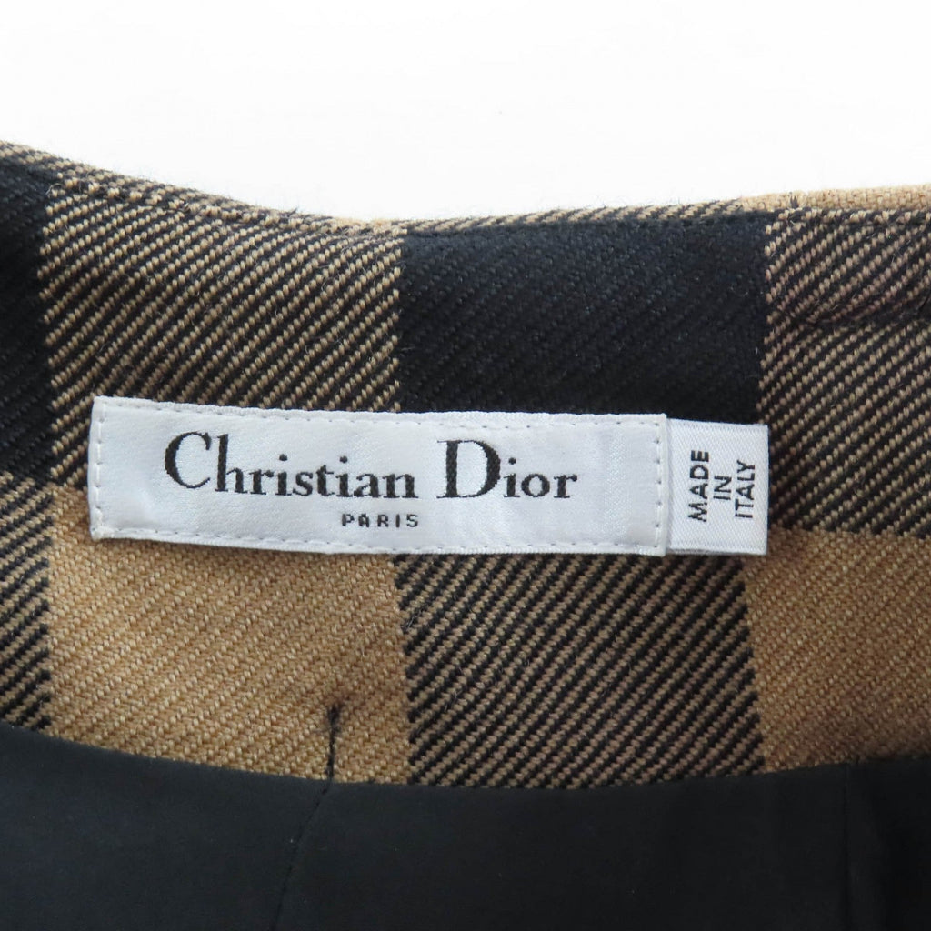 Excellent Christian Dior Shorts Culotte skirt Brown wool Women 42 041P17A1184