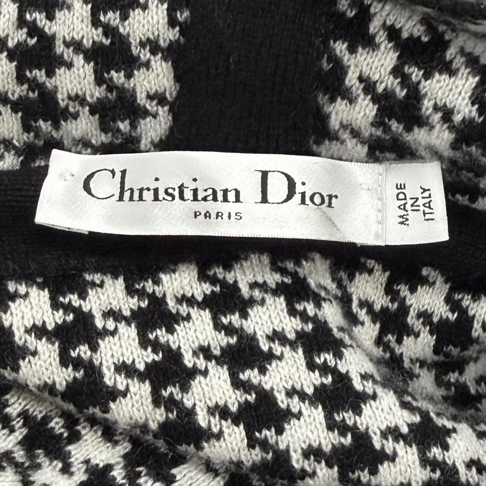 Excellent Christian Dior hoodie black cashmere Women 40 014S92AM035