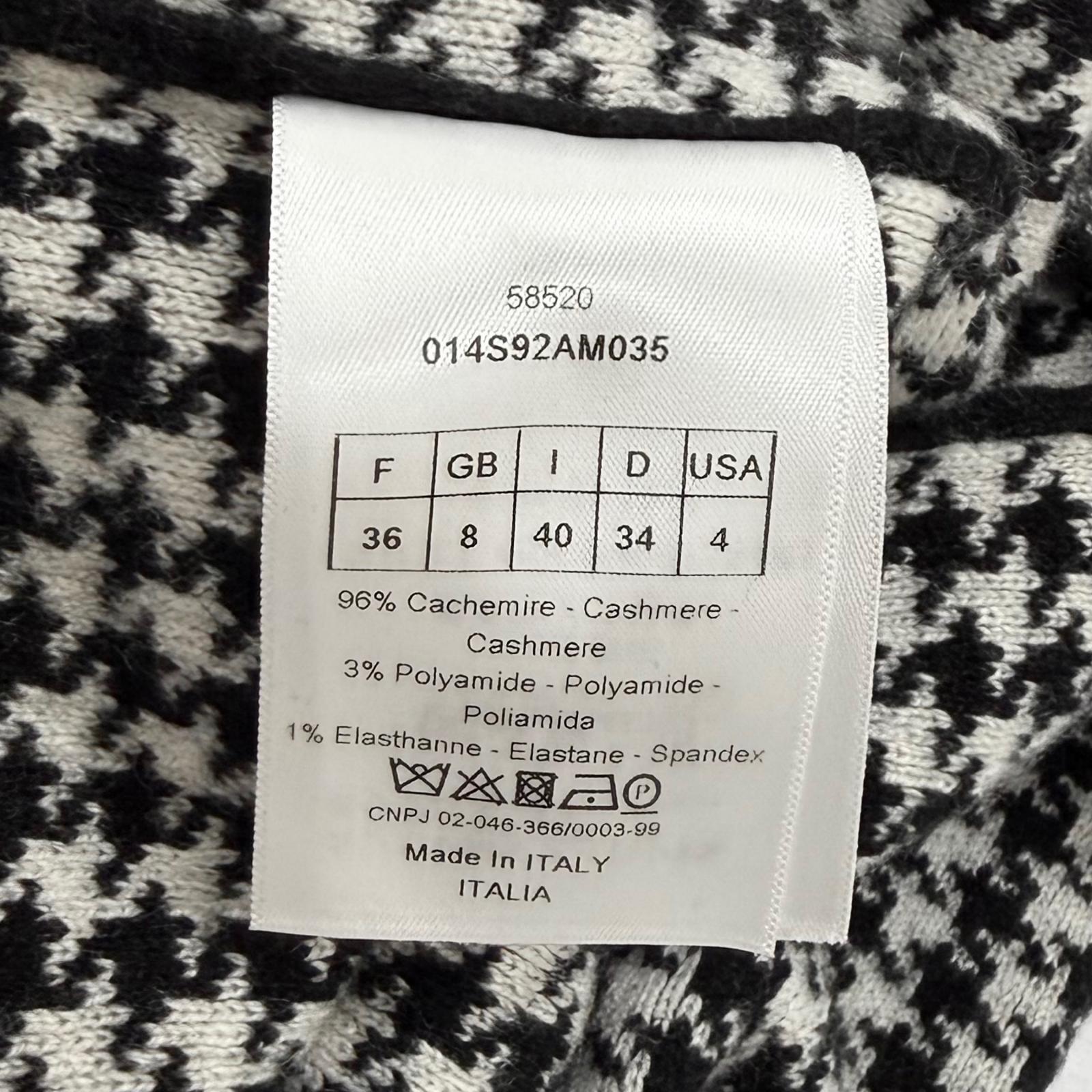 Excellent Christian Dior hoodie black cashmere Women 40 014S92AM035
