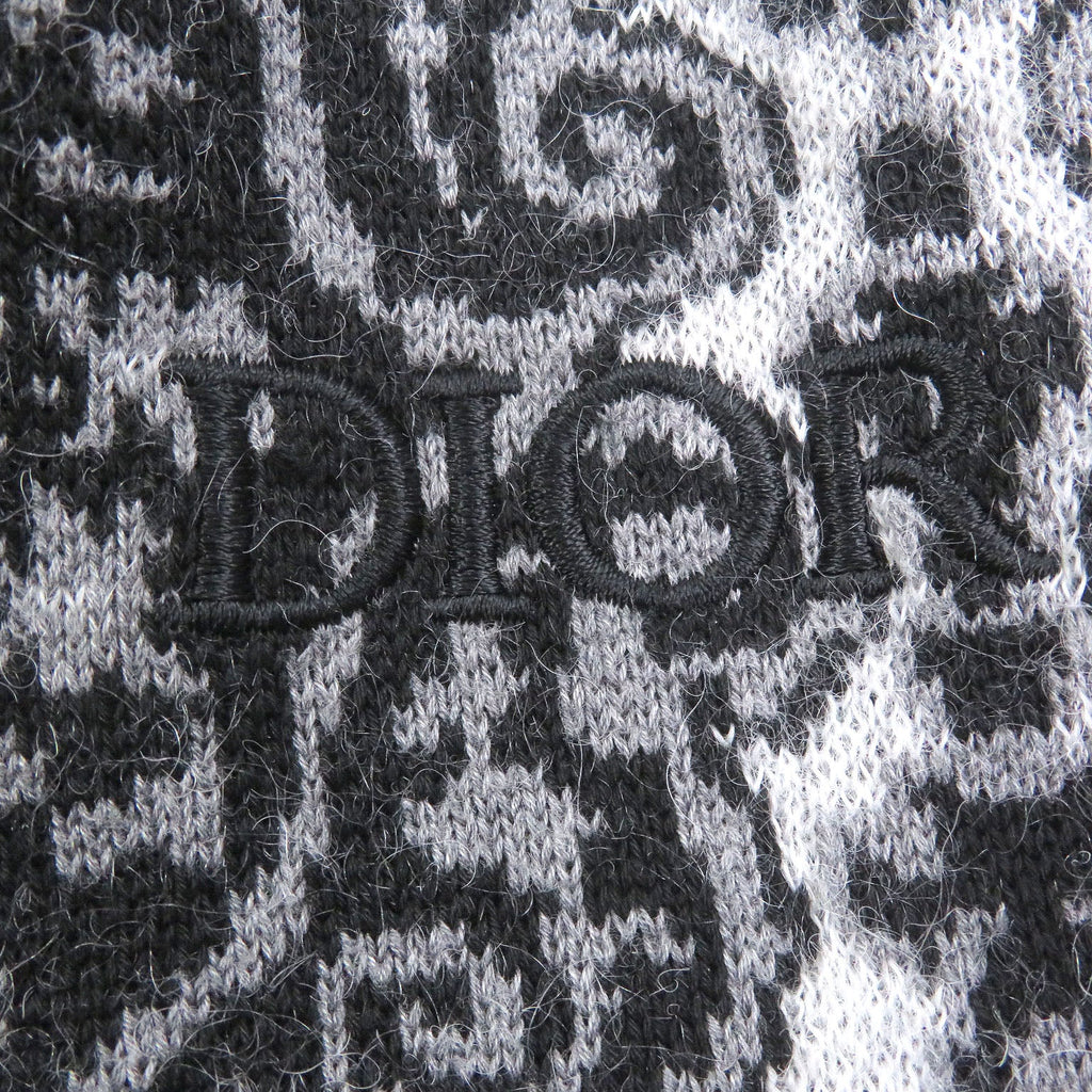 Excellent DIOR sweater Paisley Pattern Crew Neck Mohair Blend Jacquard Knit