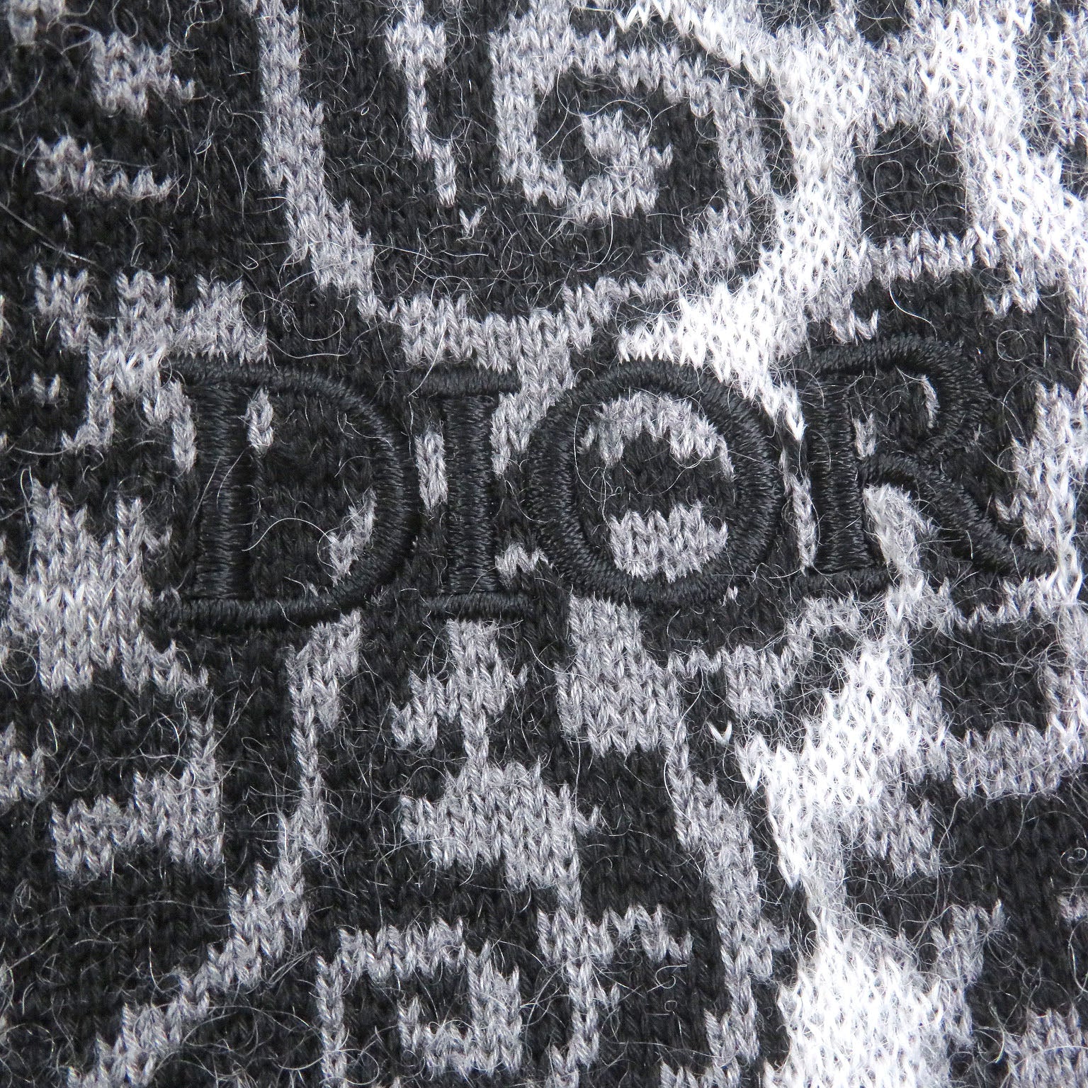 Excellent DIOR sweater Paisley Pattern Crew Neck Mohair Blend Jacquard Knit