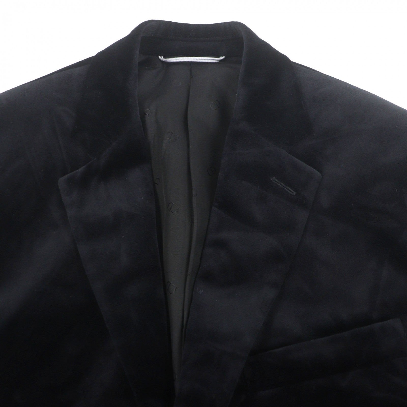 Excellent DIOR tailored jacket black cotton mens 46 923C216A454