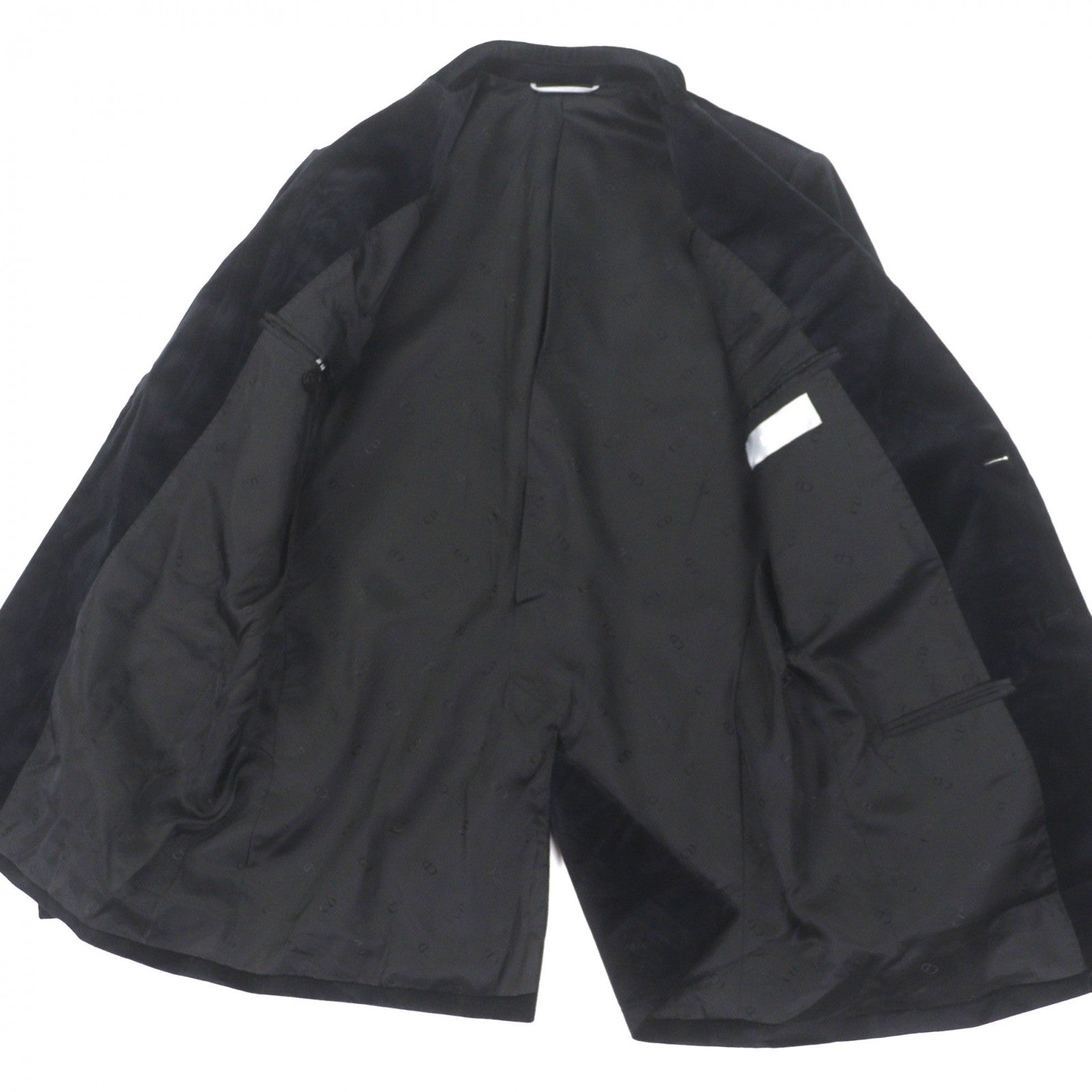 Excellent DIOR tailored jacket black cotton mens 46 923C216A454