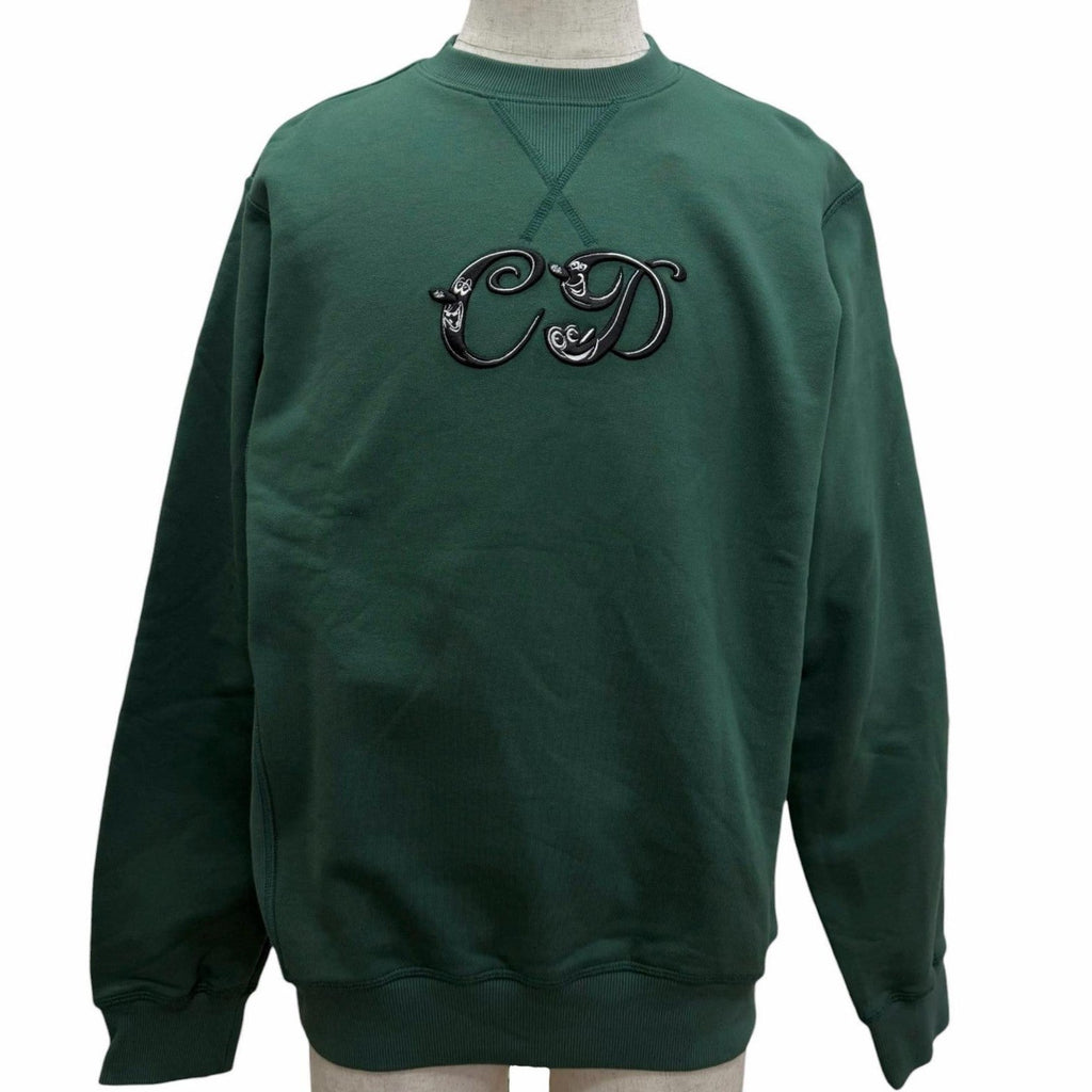 Pristine DIOR sweat Kenny Schaaf CD Logo Embroidery green cotton 193J687A0531