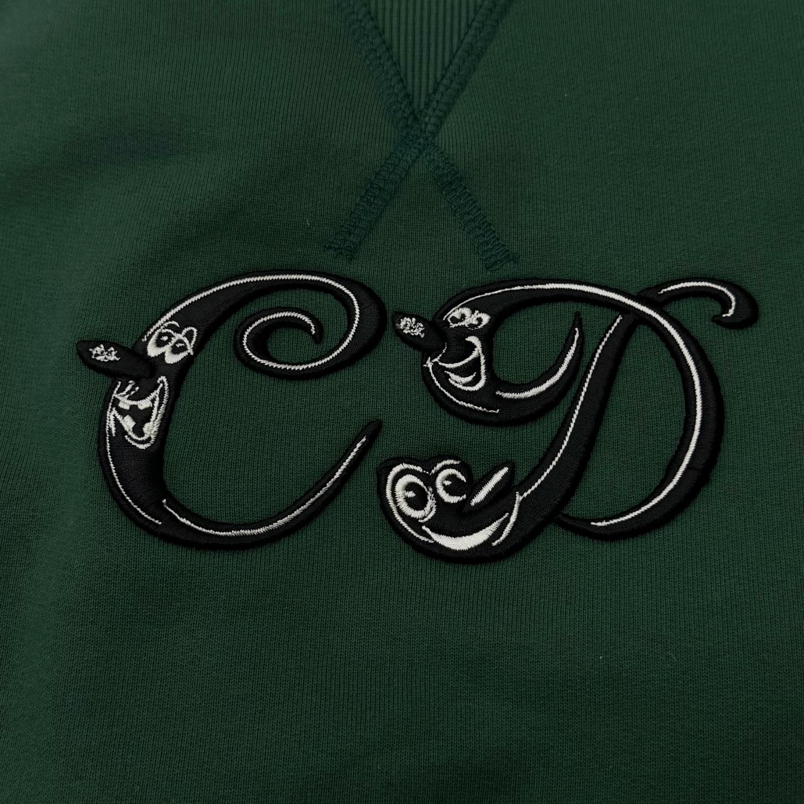 Pristine DIOR sweat Kenny Schaaf CD Logo Embroidery green cotton 193J687A0531