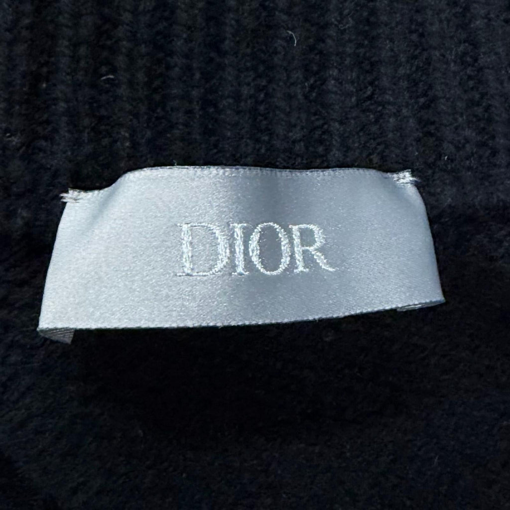 Great DIOR sweater ATELIER Embroidery Long Sleeve black wool mens M 213M640AT298