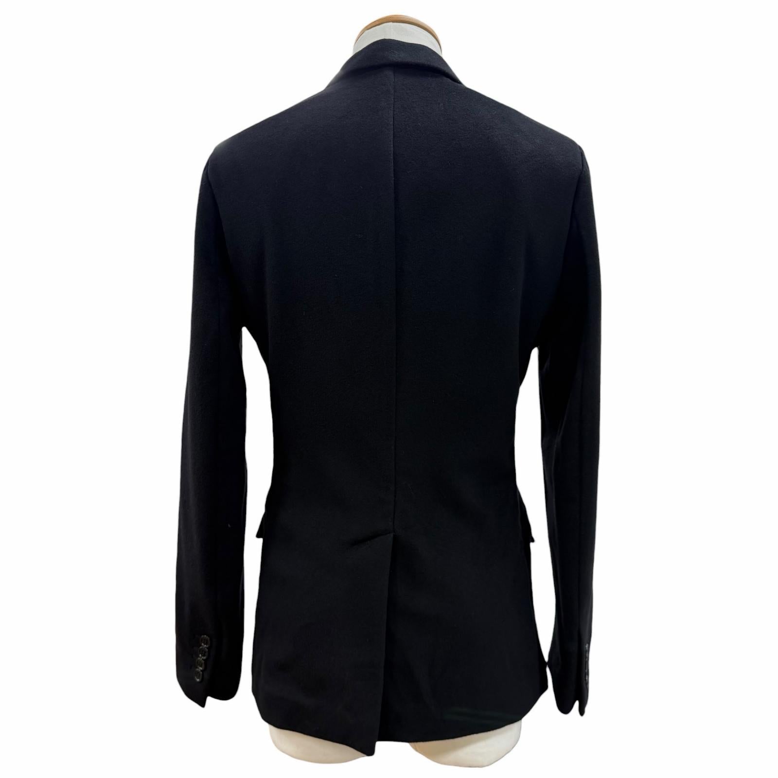 Excellent DIOR tailored jacket black cashmere mens 46 933C224A3225