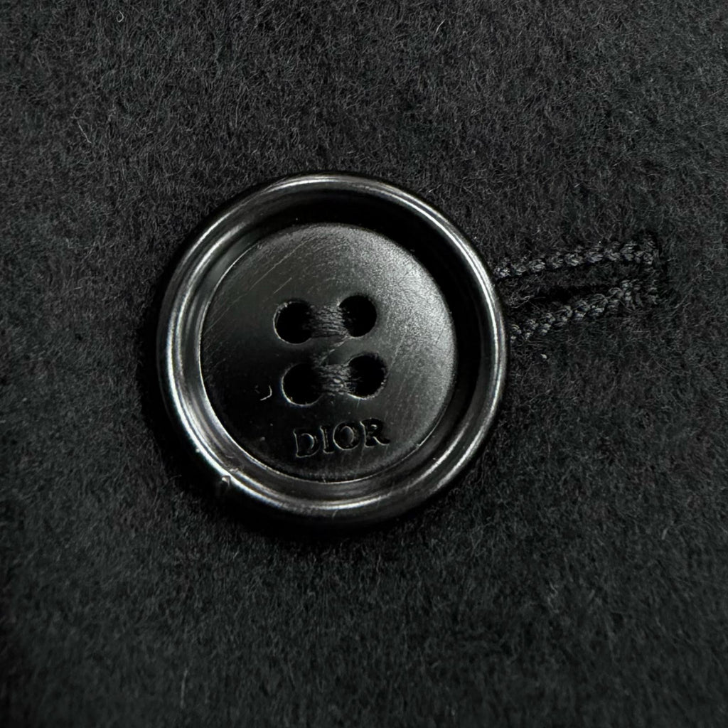 Excellent DIOR tailored jacket black cashmere mens 46 933C224A3225