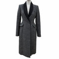 Great Christian Dior coat Angora-cashmere blend,Raf Simons era,bar silhouette.38