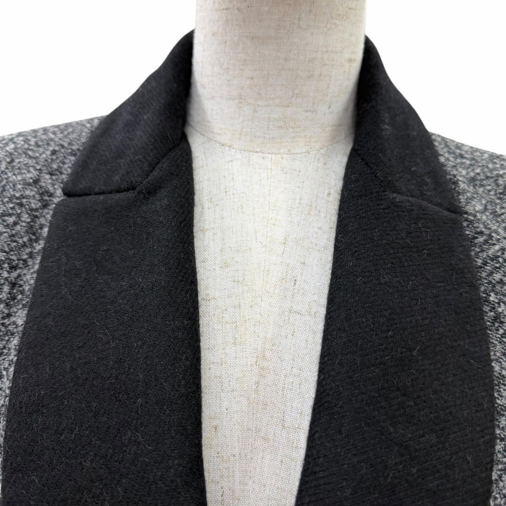 Great Christian Dior coat Angora-cashmere blend,Raf Simons era,bar silhouette.38