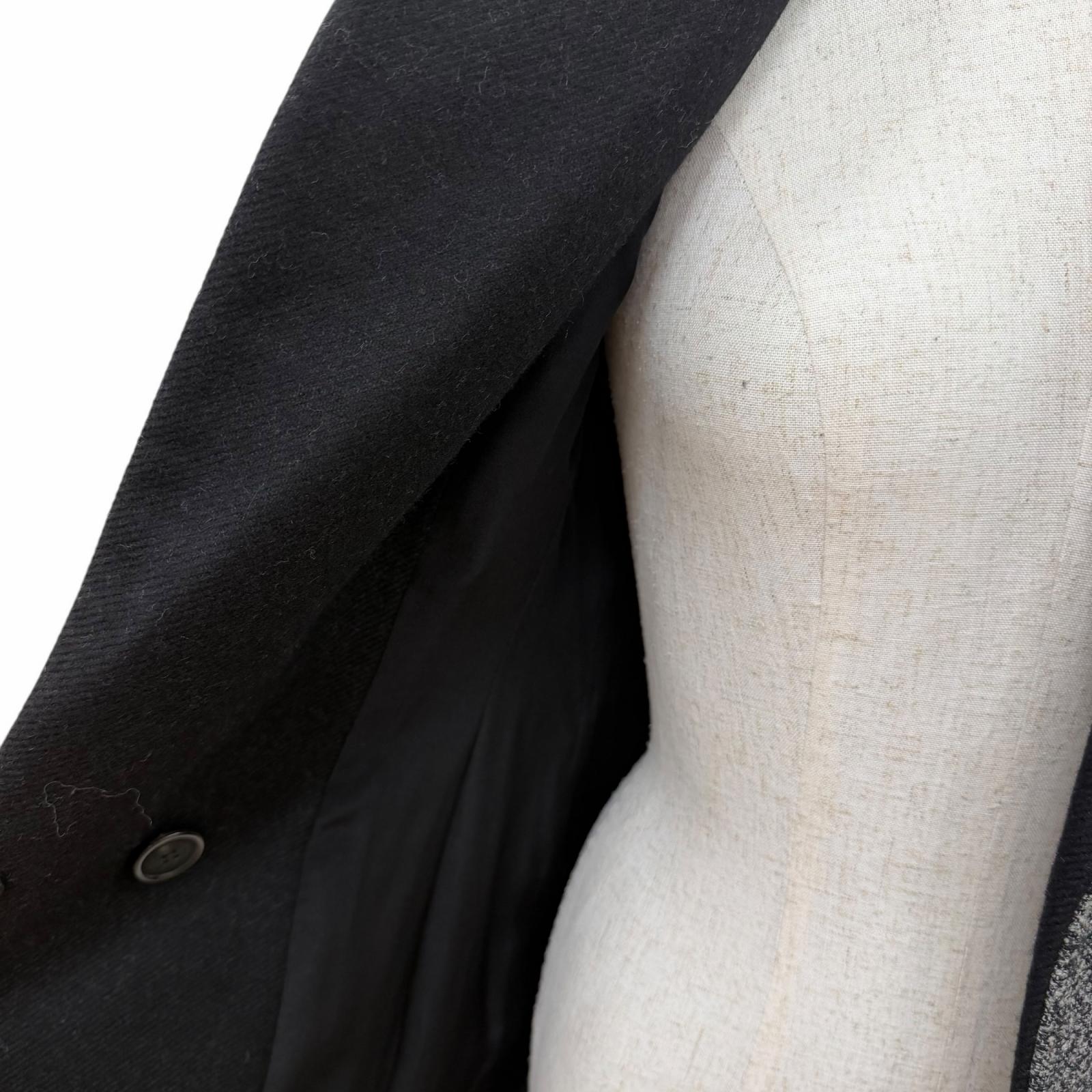 Great Christian Dior coat Angora-cashmere blend,Raf Simons era,bar silhouette.38