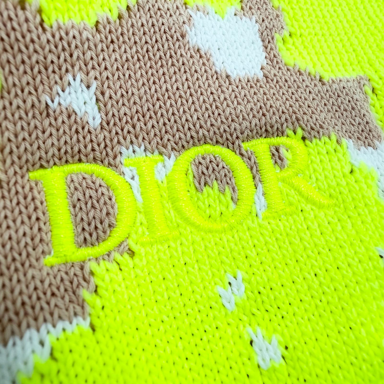 Excellent DIOR sweater yellow cotton mens M 283M652AT254