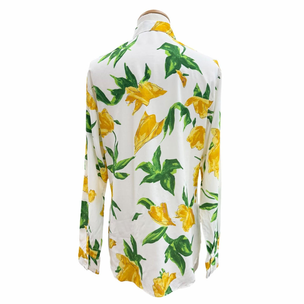 Great DIOR Long sleeve shirt white Rayon mens 39 013C502A5142