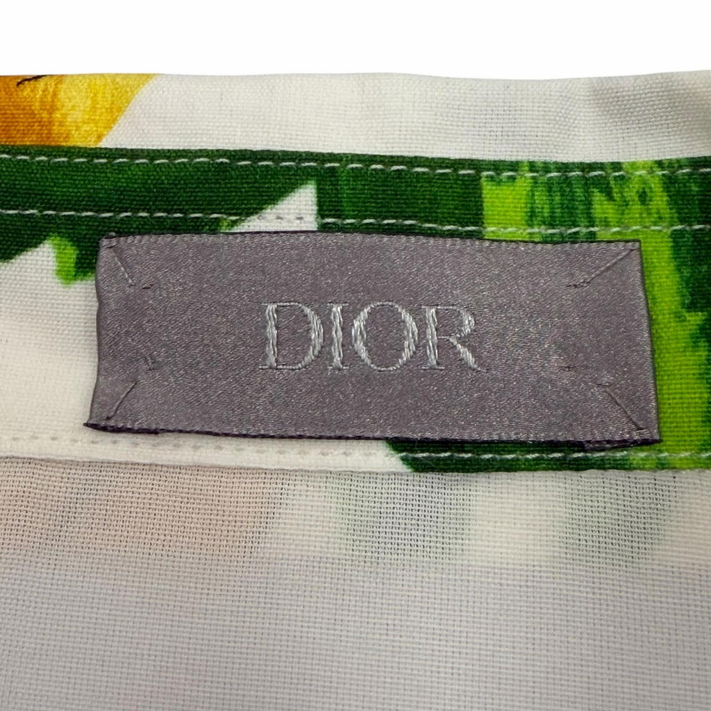 Great DIOR Long sleeve shirt white Rayon mens 39 013C502A5142