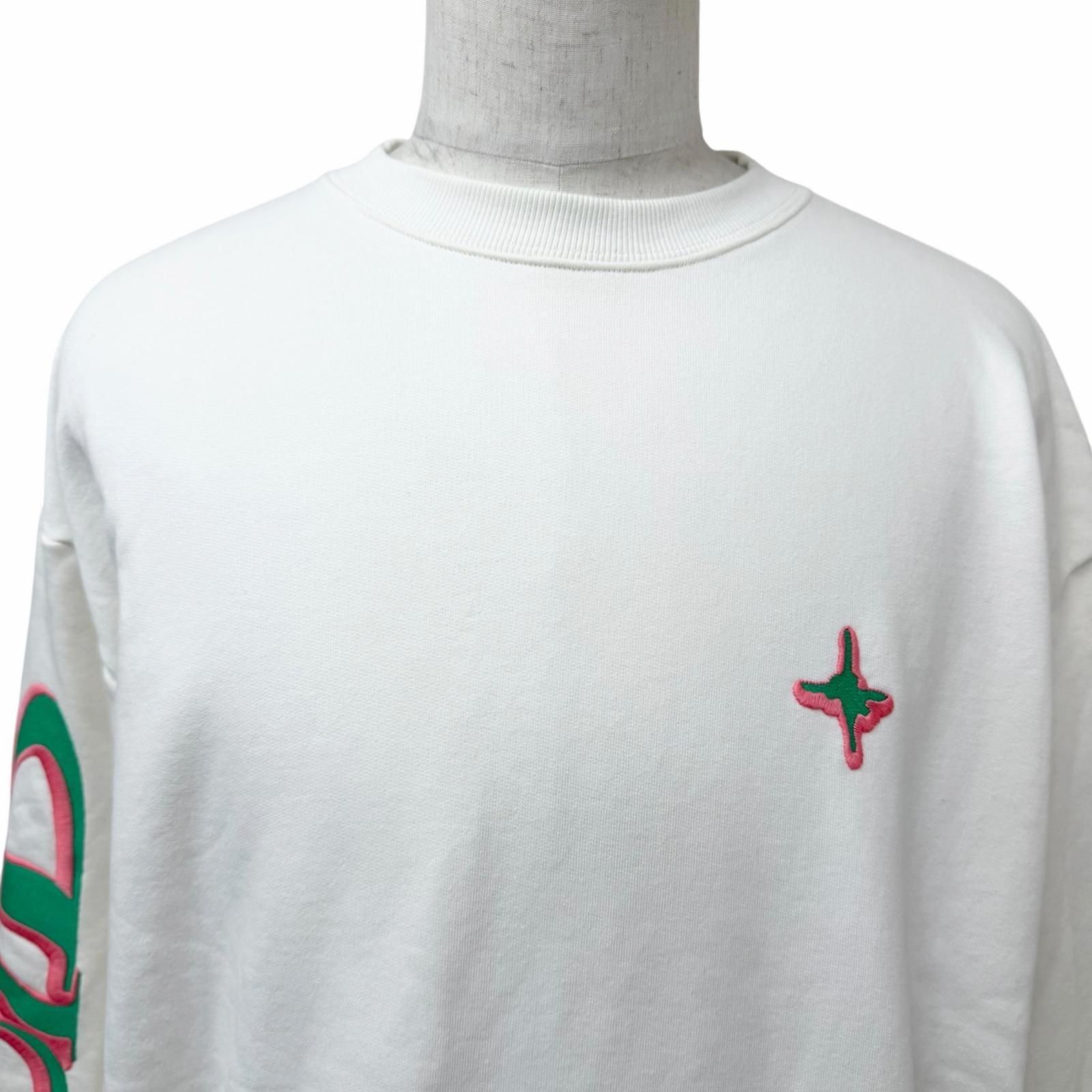 Great DIOR sweat Lewis Hamilton logo embroidery Ivory cotton mens 513J670A0531