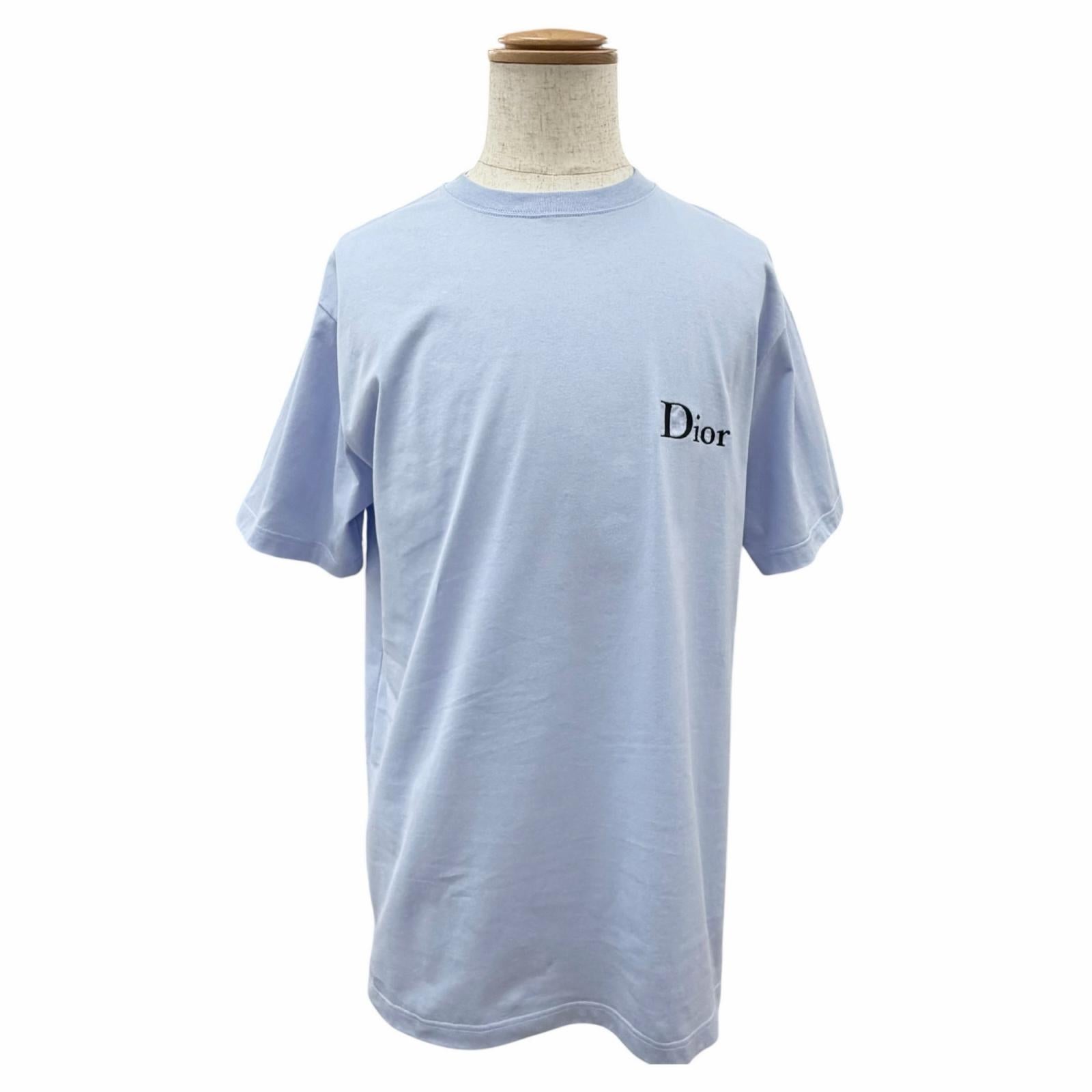 Excellent DIOR Short sleeve T-shirt Relaxed fit, logo embroi dered M 683J606A3282