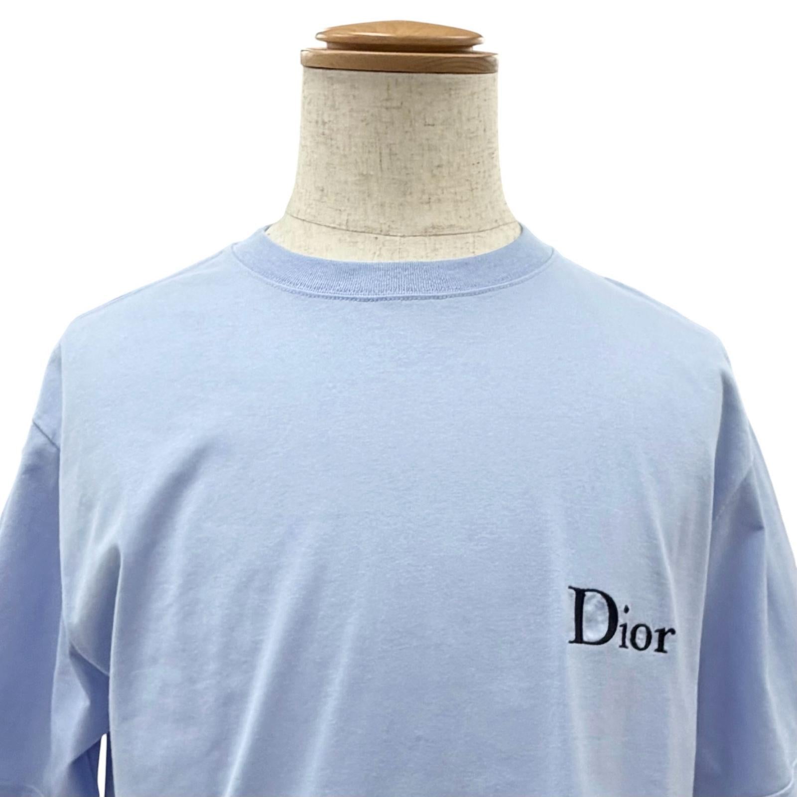 Excellent DIOR Short sleeve T-shirt Relaxed fit, logo embroi dered M 683J606A3282