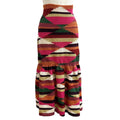 Excellent Christian Dior skirt Multi linen Women 40 114J04AM723