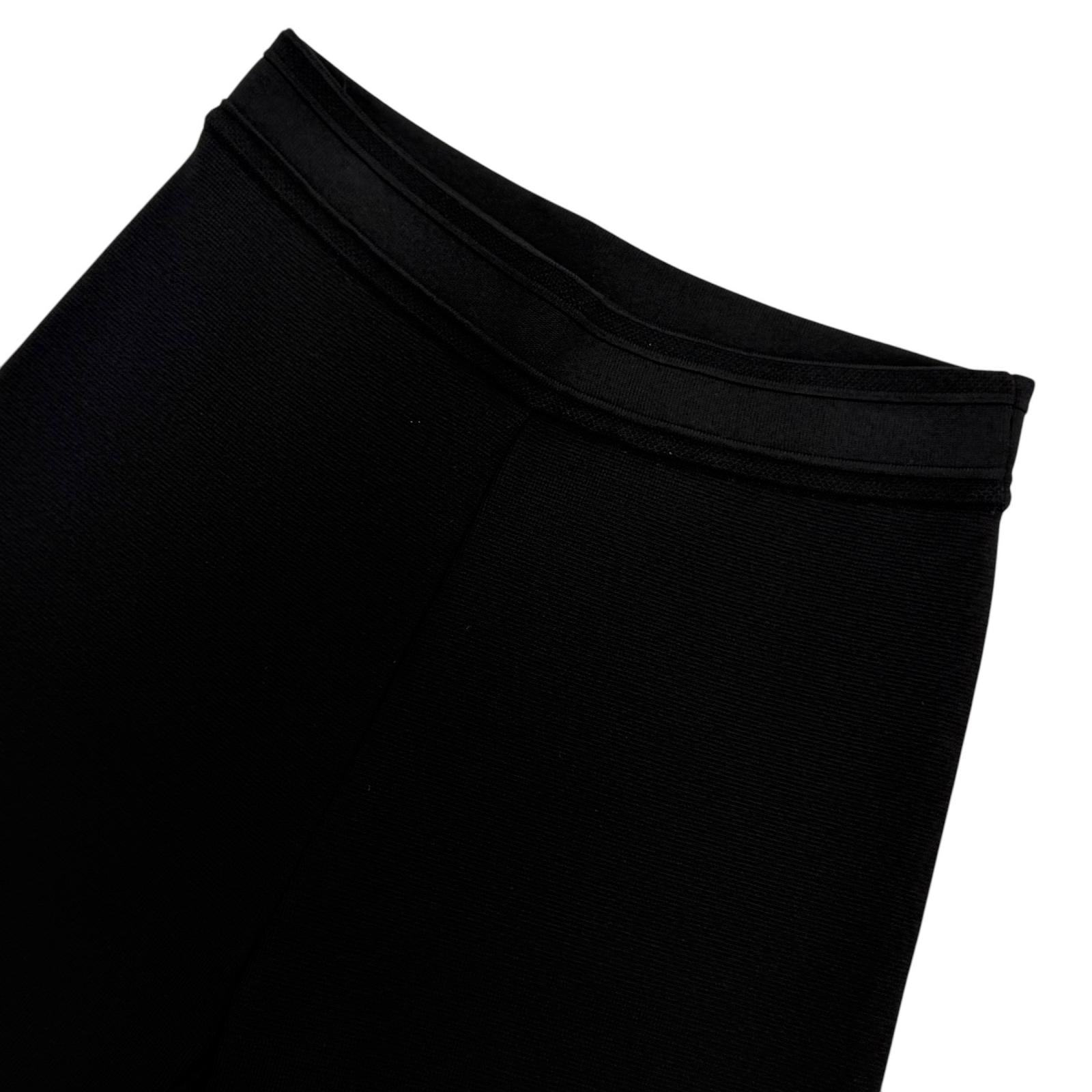 Pristine Christian Dior Shorts Logo patch knit shorts black Women 40 244P40AM512